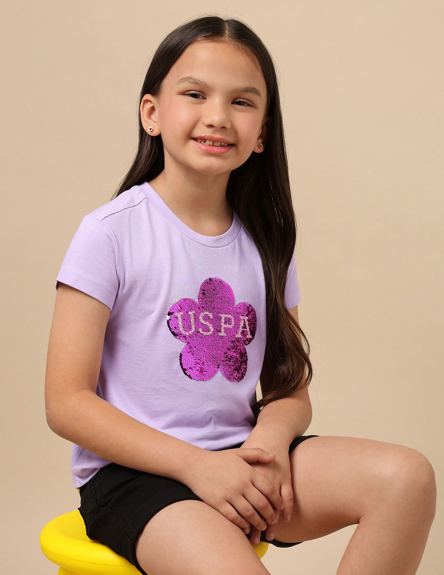 Girls Flip Sequin T-Shirt
