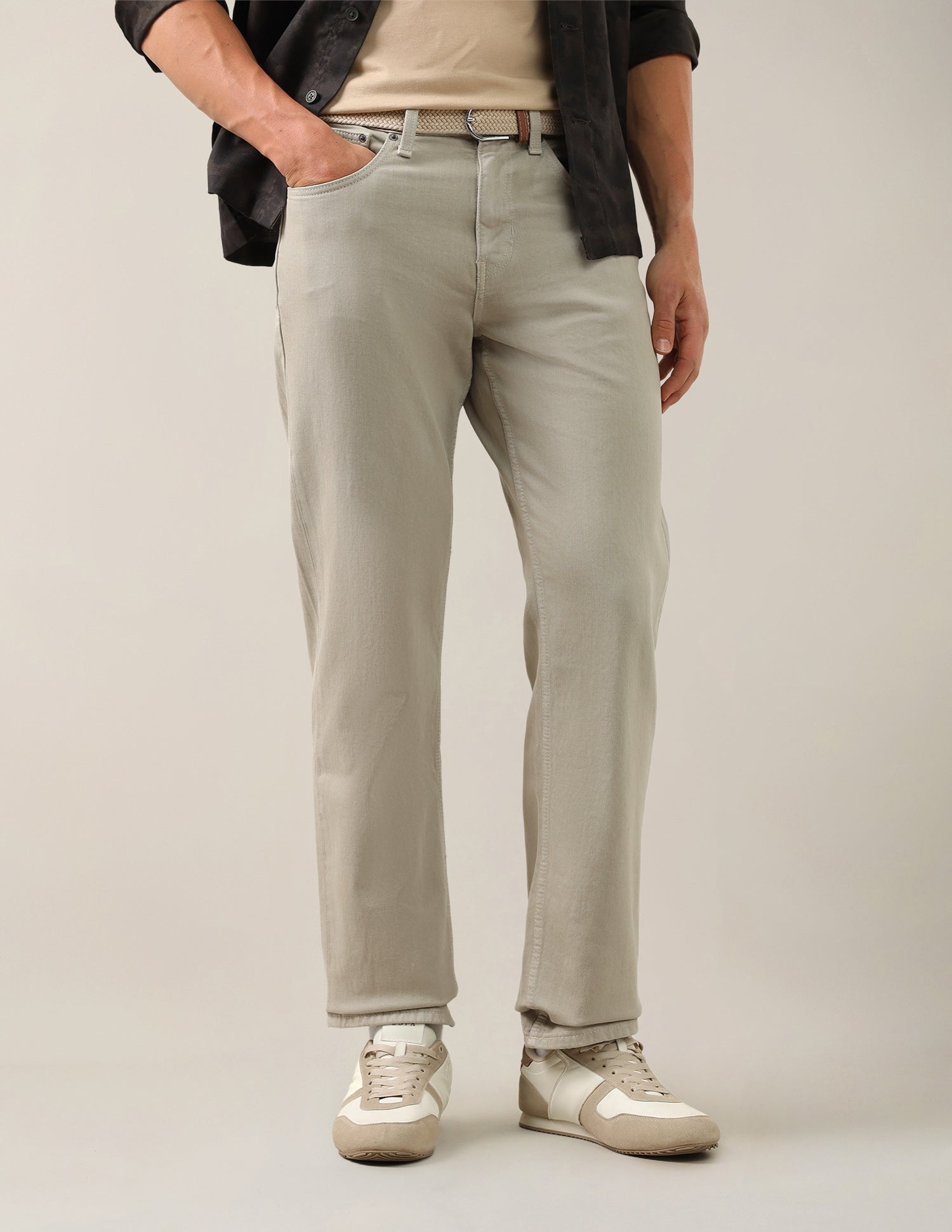 Shawn Relaxed Fit Green Jeans Sage - U.S. Polo Assn. India | Large
