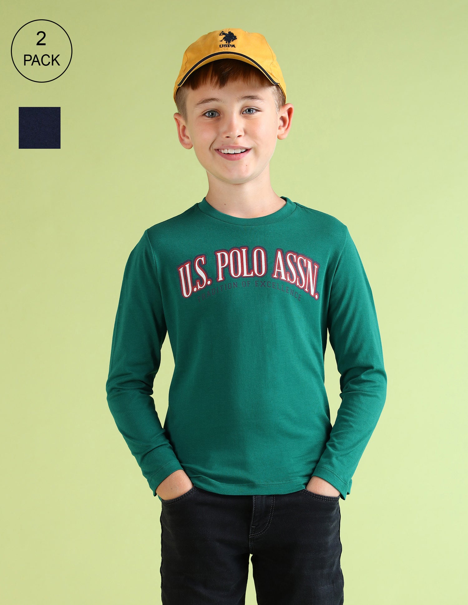 Boys Brand Printed Regular Fit T-Shirt