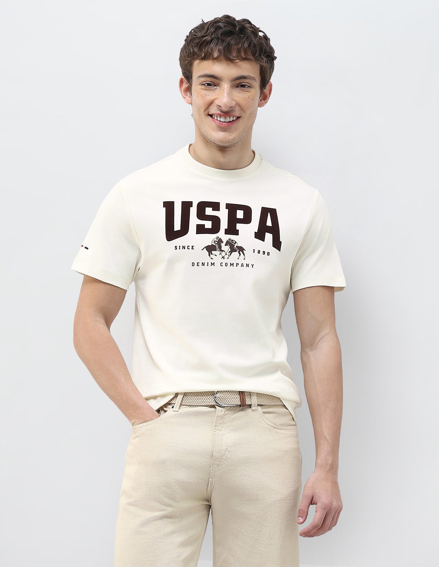Brand Printed Slim Fit T-Shirt