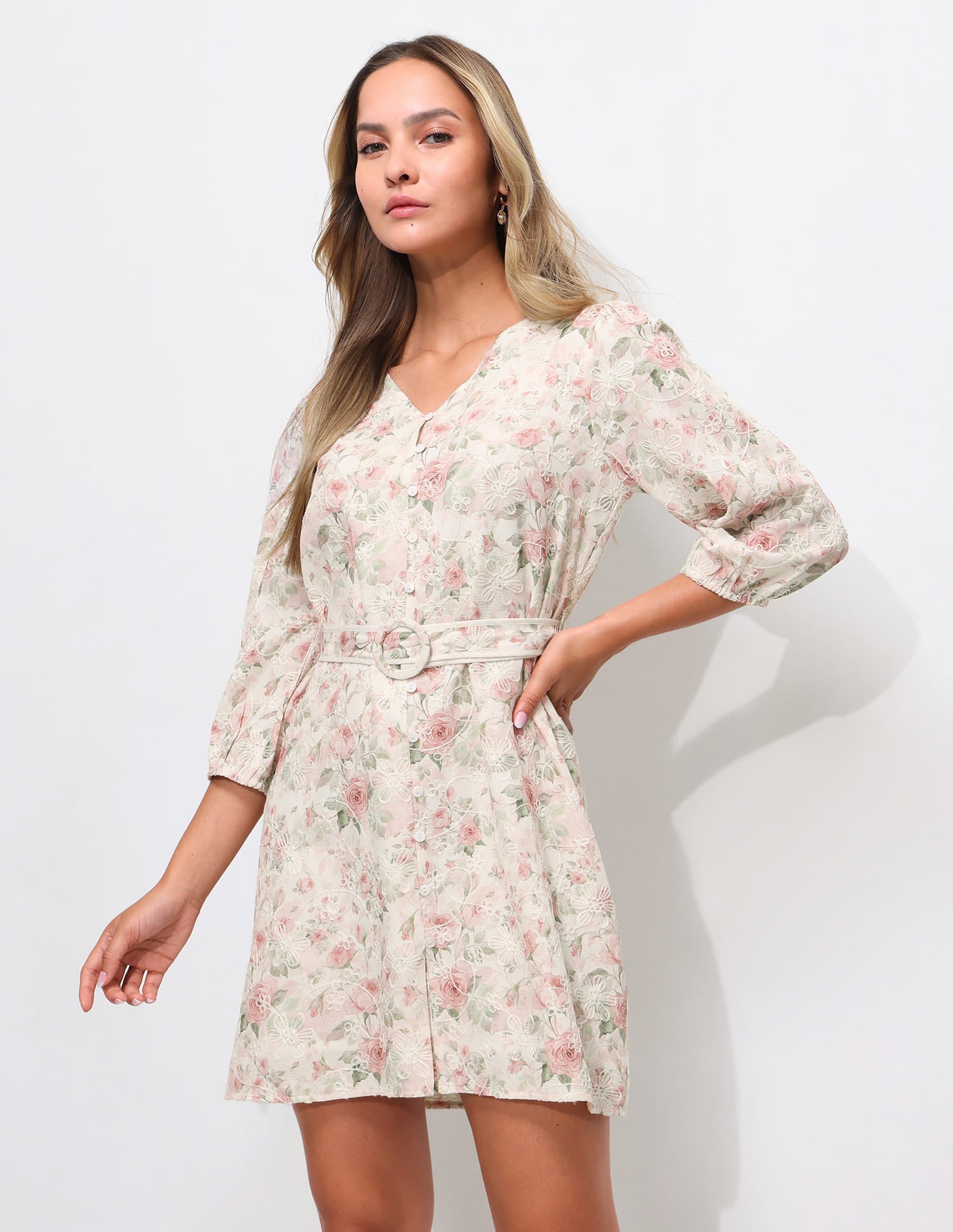 Floral Embroidered Dress