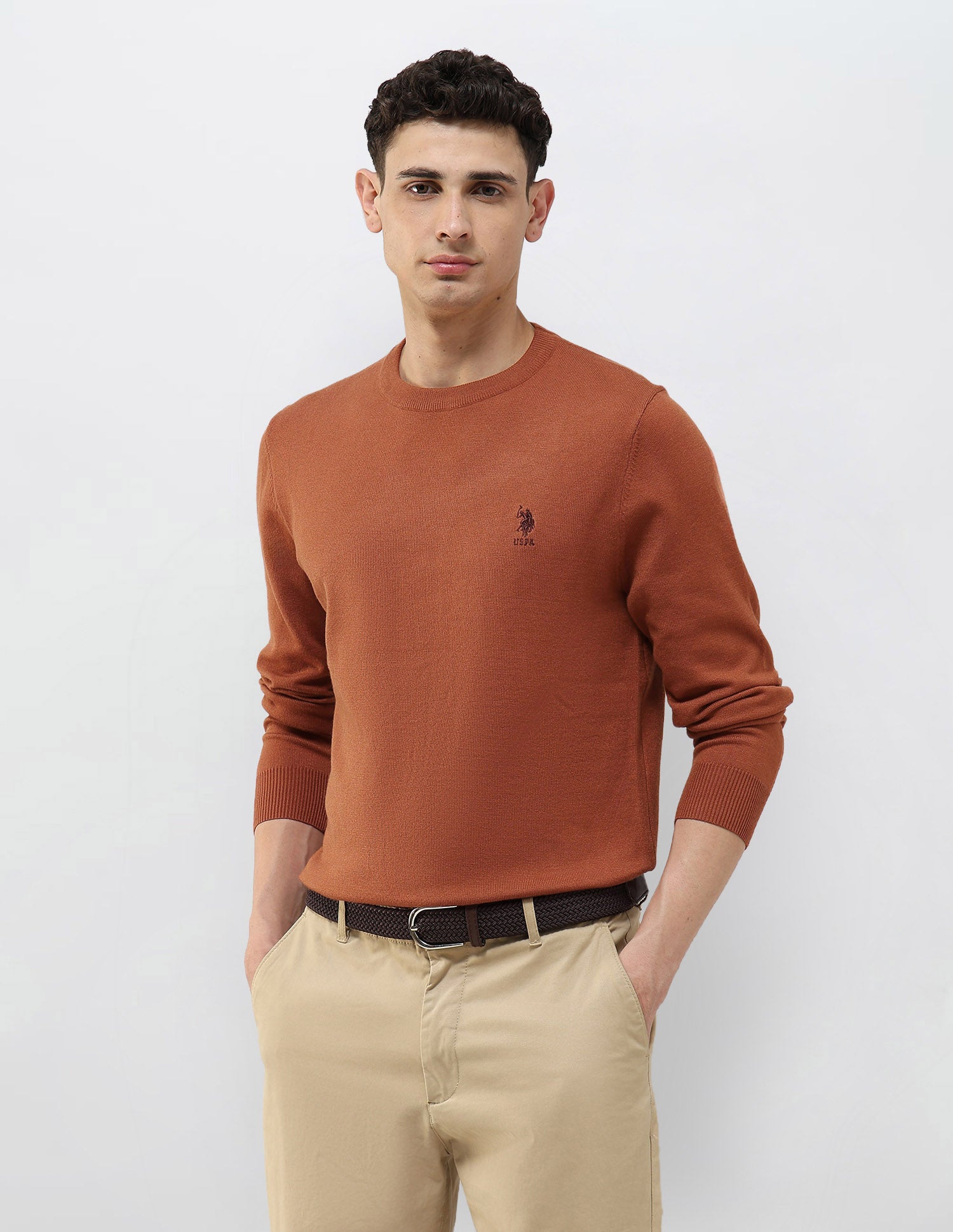 Solid Regular Fit Sweater