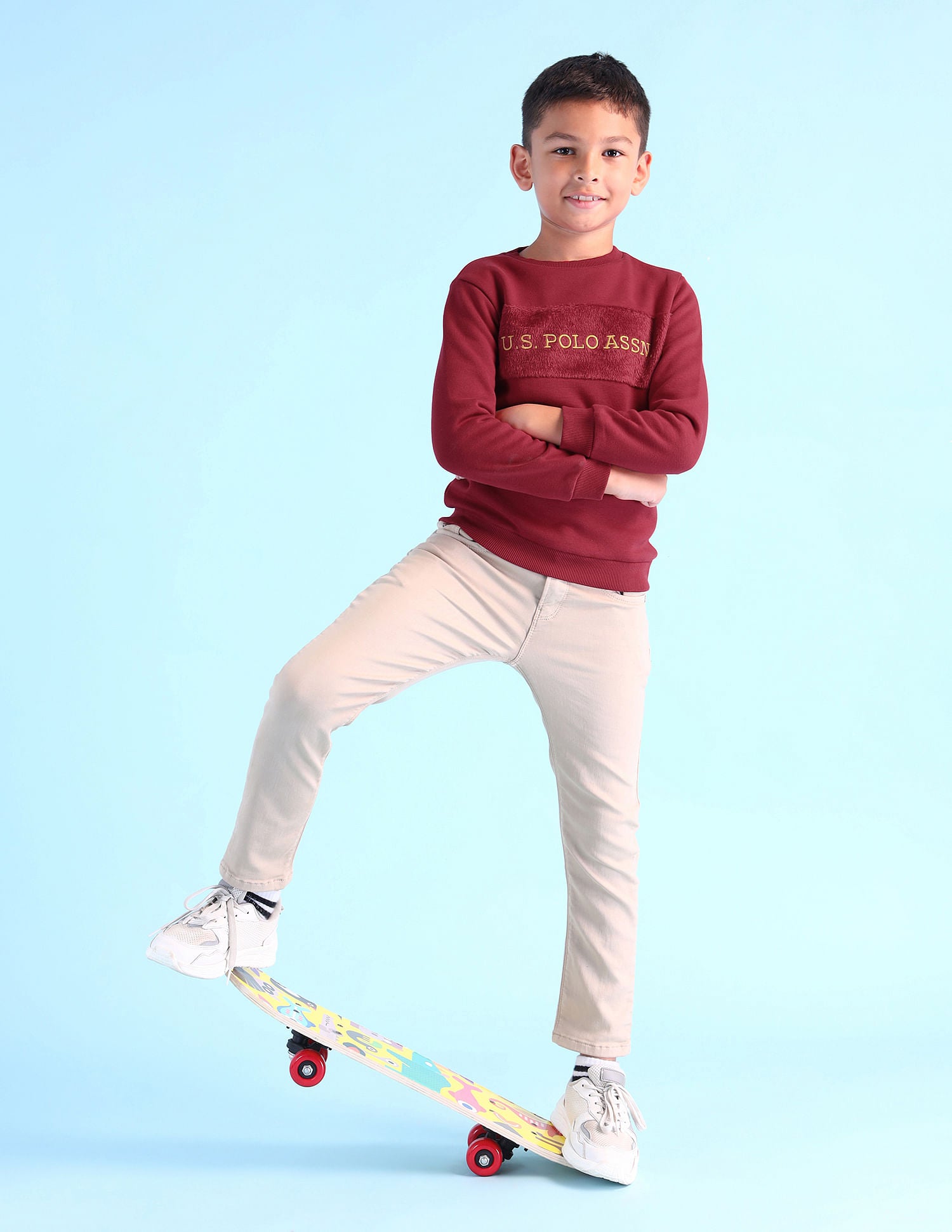 Boys Brand Embroidered Sweatshirt