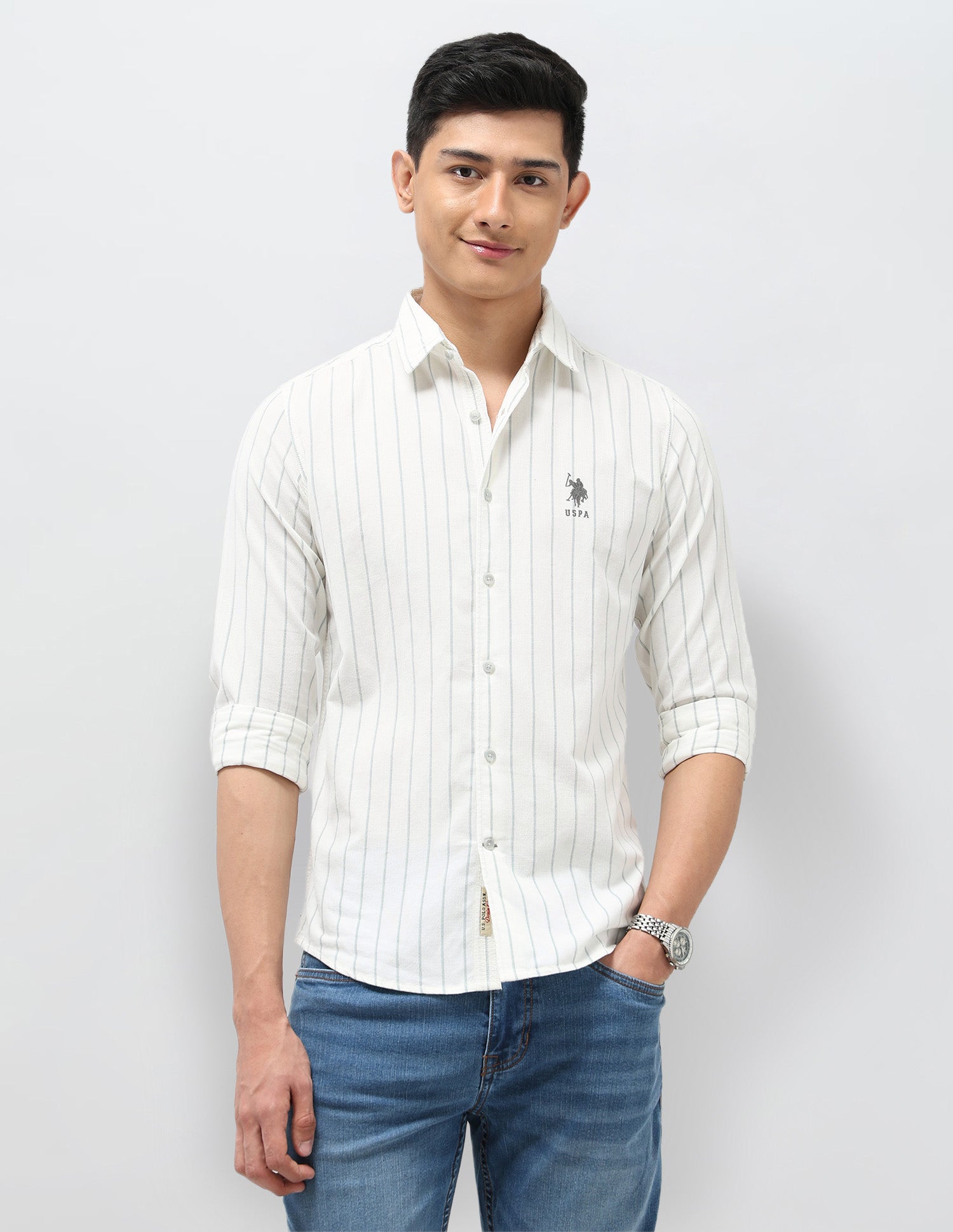 Corduroy Vertical Striped Shirt
