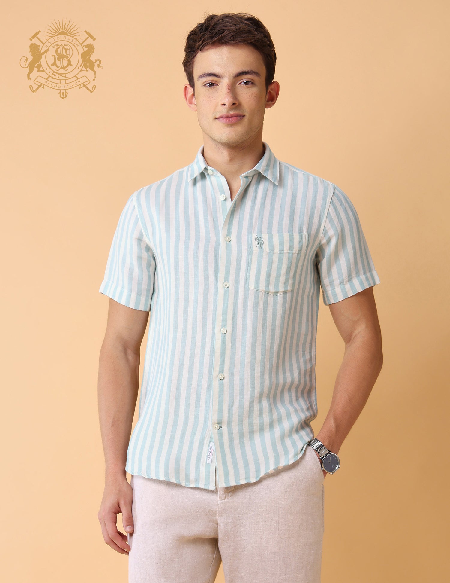 Vertical Striped Regular Fit Shirt