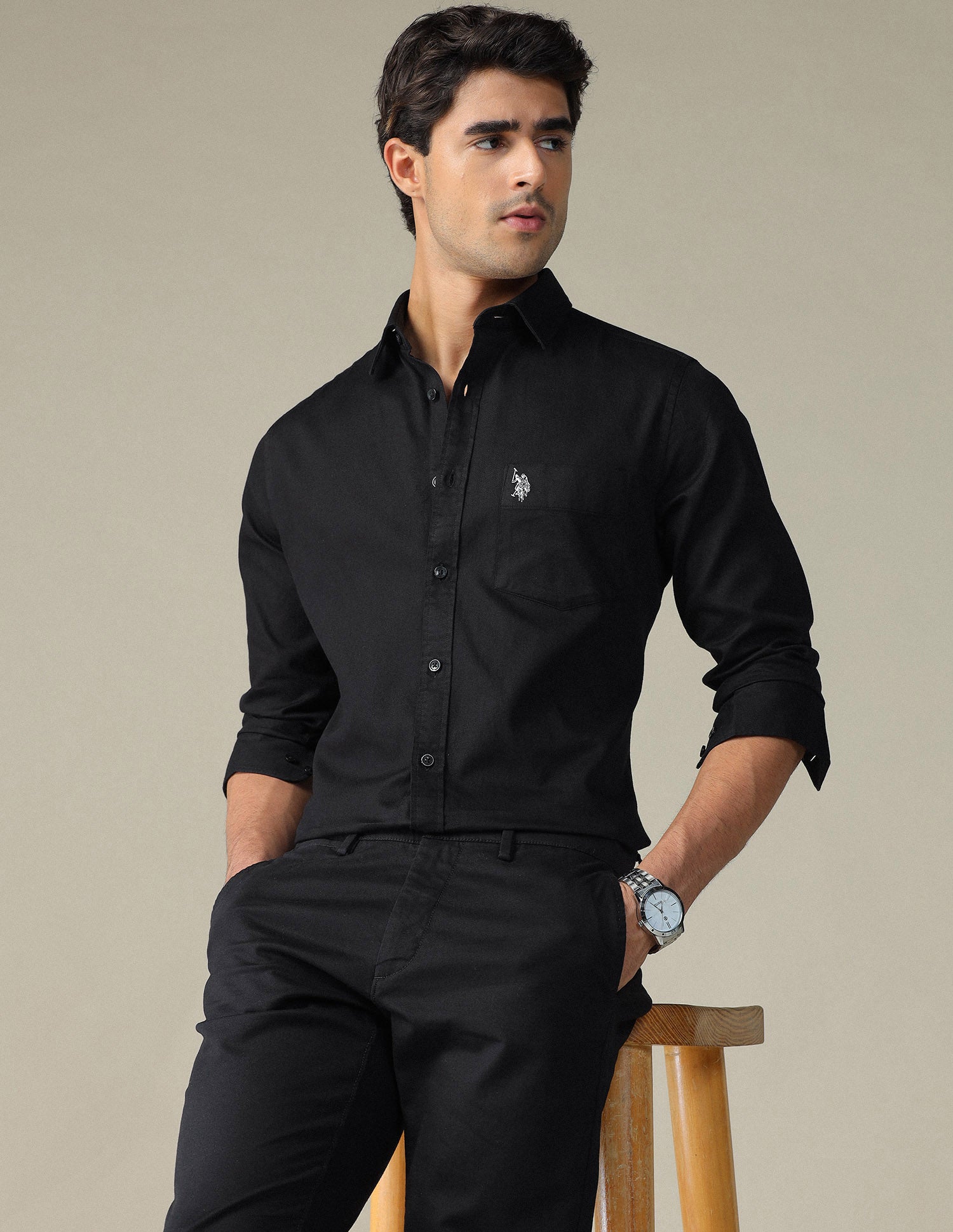 Pure Cotton Tailored Fit Shirt