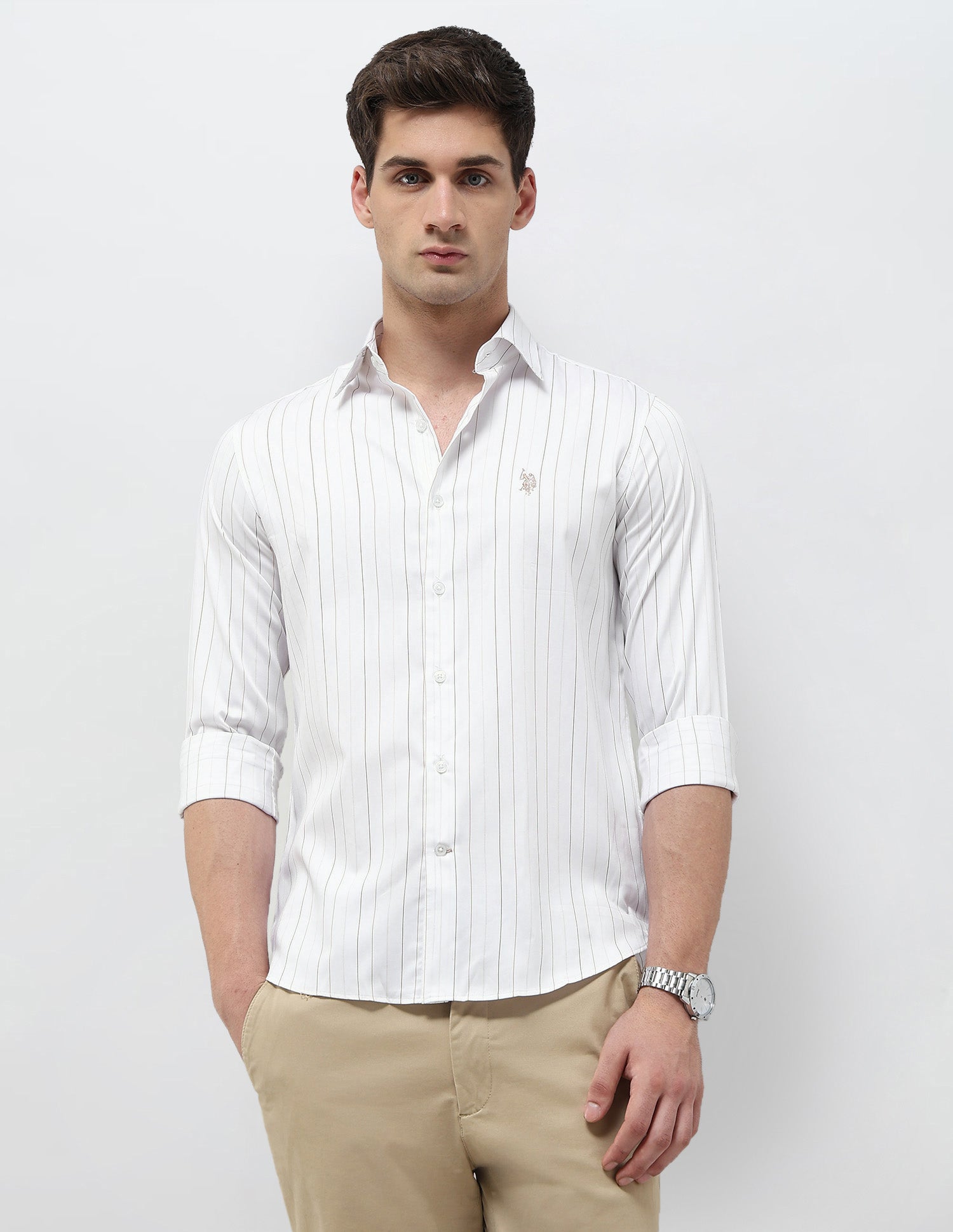 Vertical Striped Regular Fit Shirt