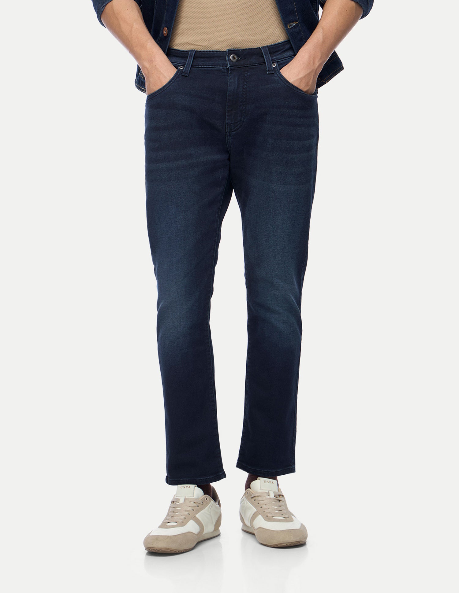 Henry Tapered Fit Blue Jeans Dark Blue - U.S. Polo Assn. India | Large