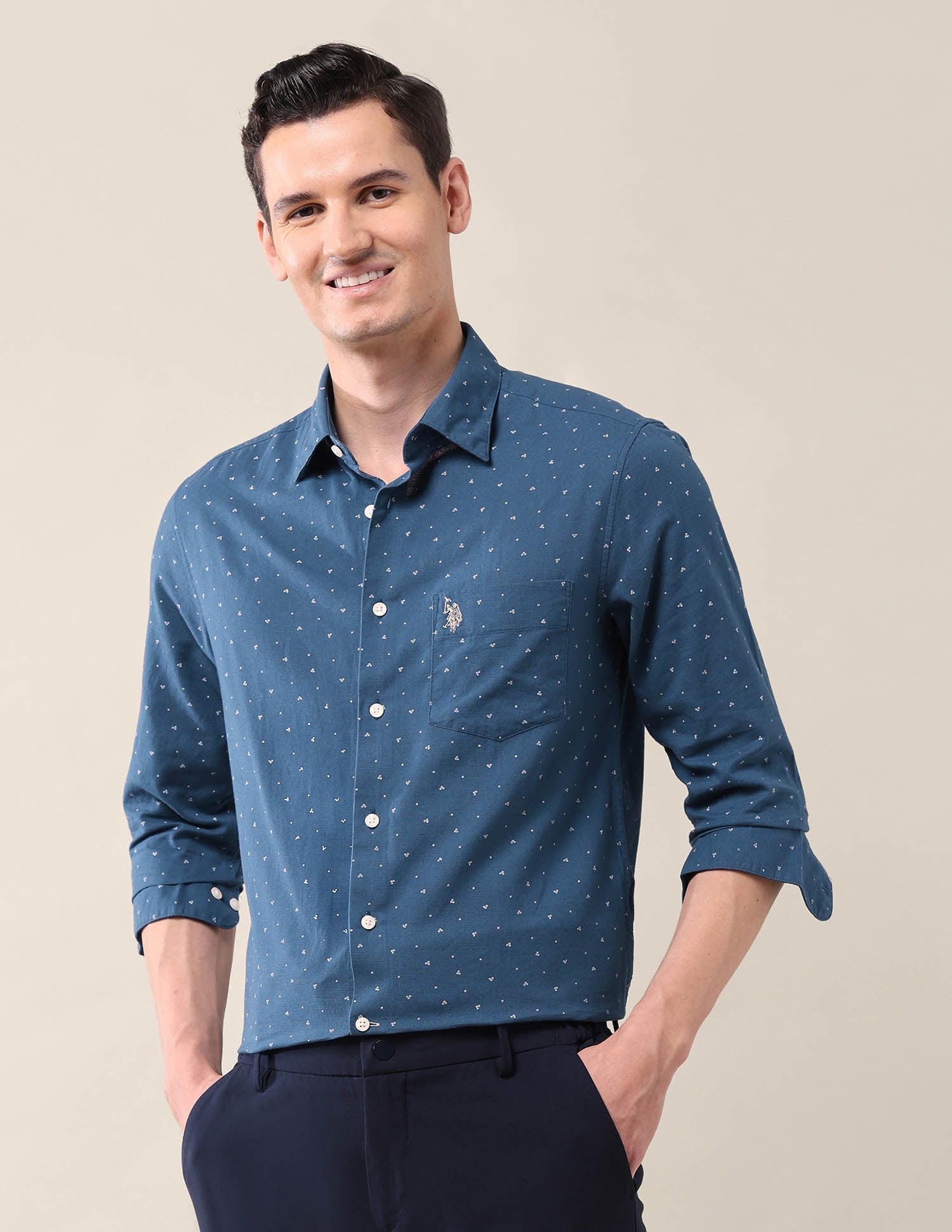 Geometric Tailored Fit Shirt