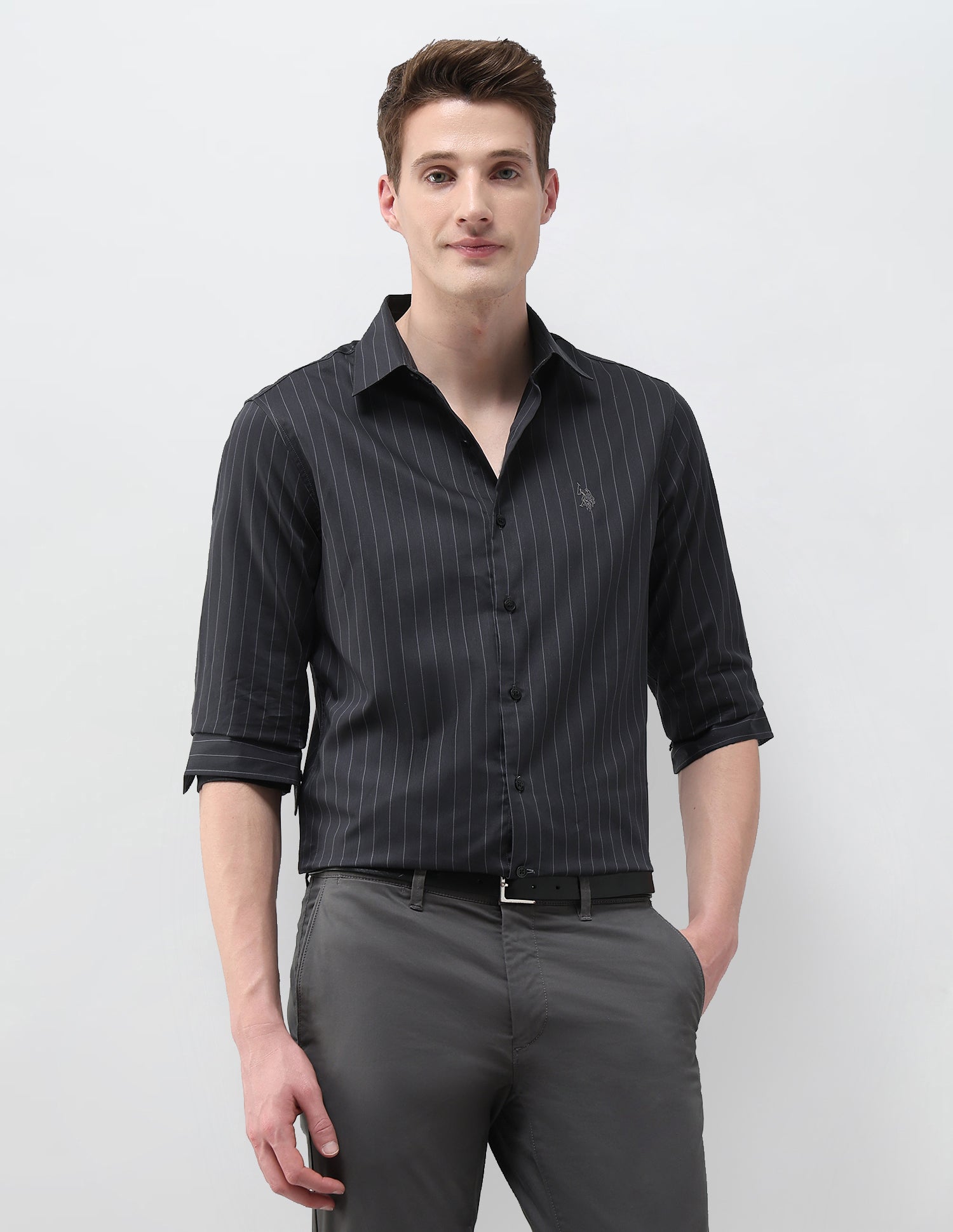 Tailored Fit Satin Shirt
