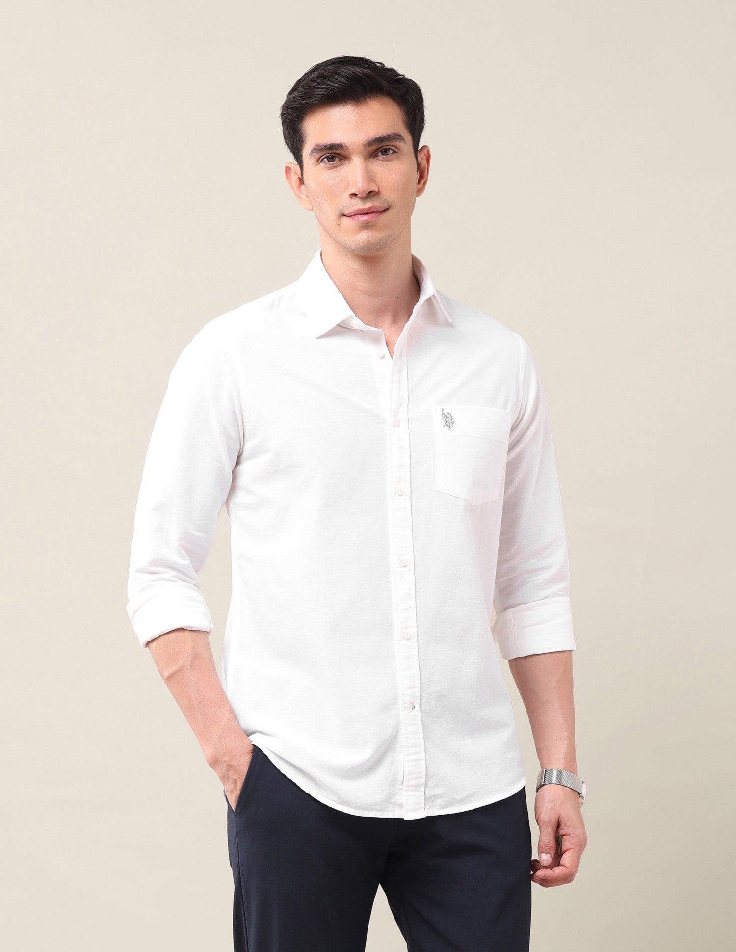 Tailored Fit Poplin Shirt