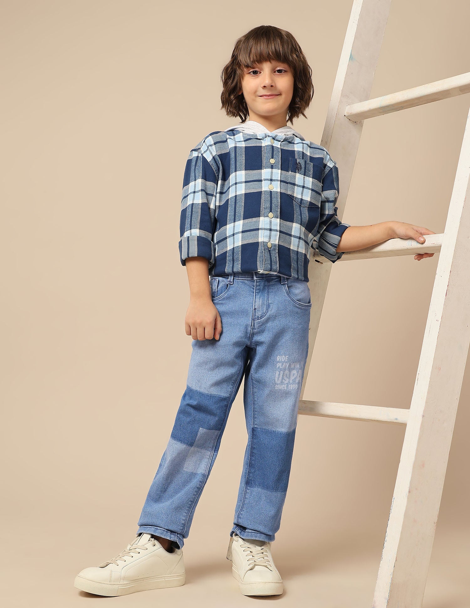 Boys Stone Washed Relaxed Fit Jeans