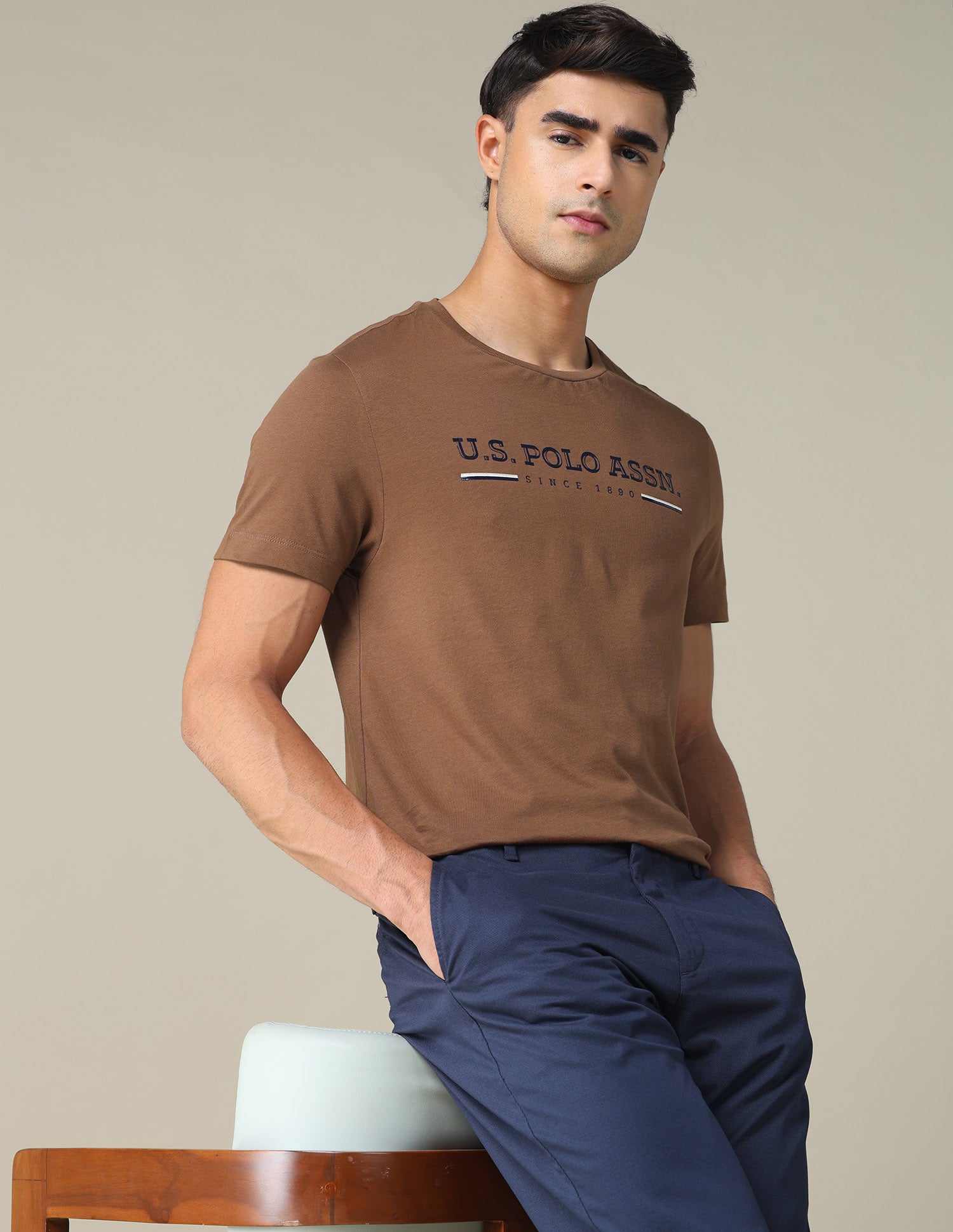 Regular Fit Solid T-shirt