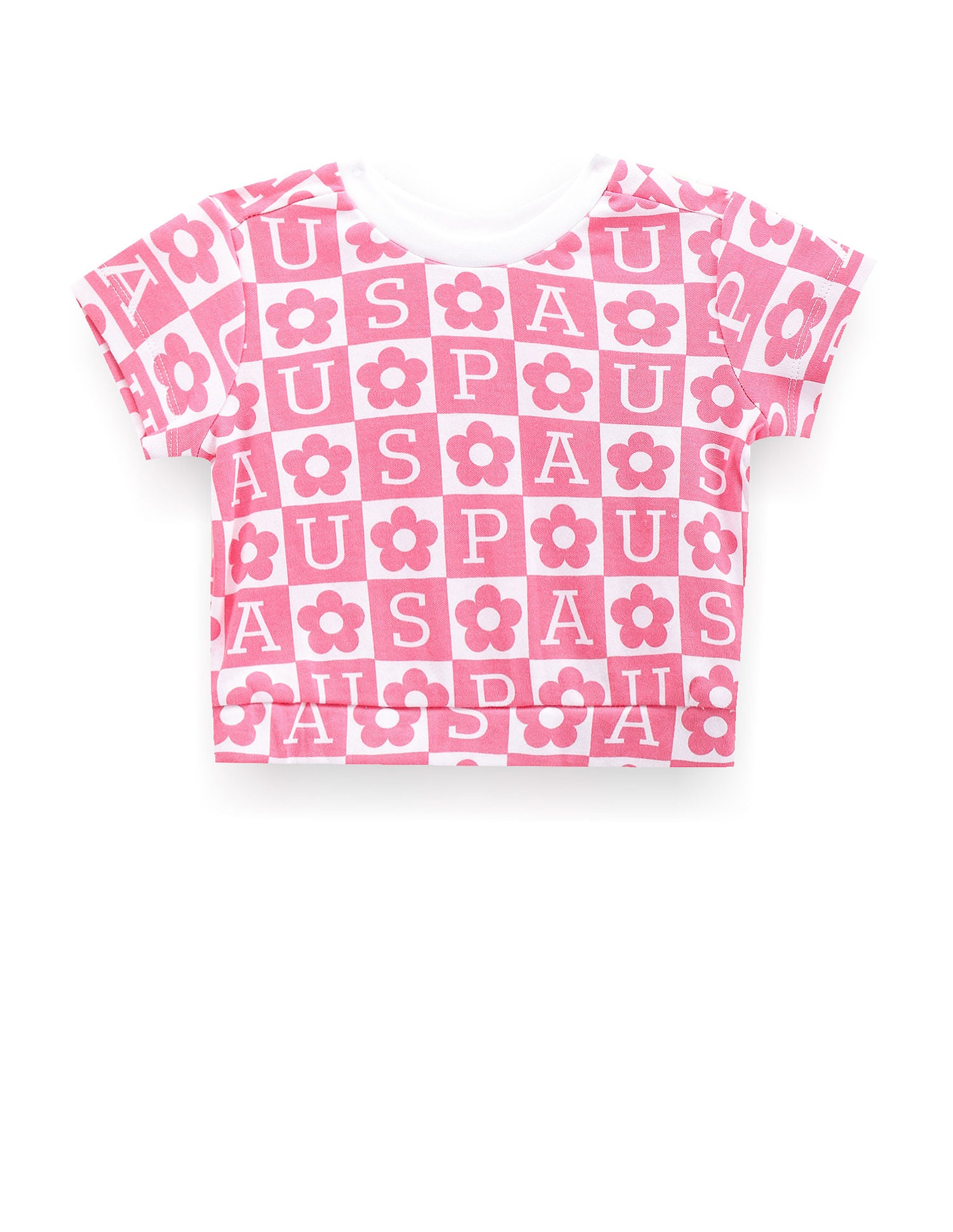 Girls Brand Print Cotton T-Shirt