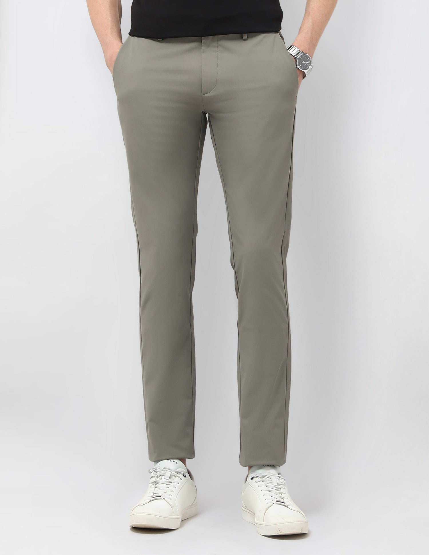 Austin Slim Fit Satin Trousers