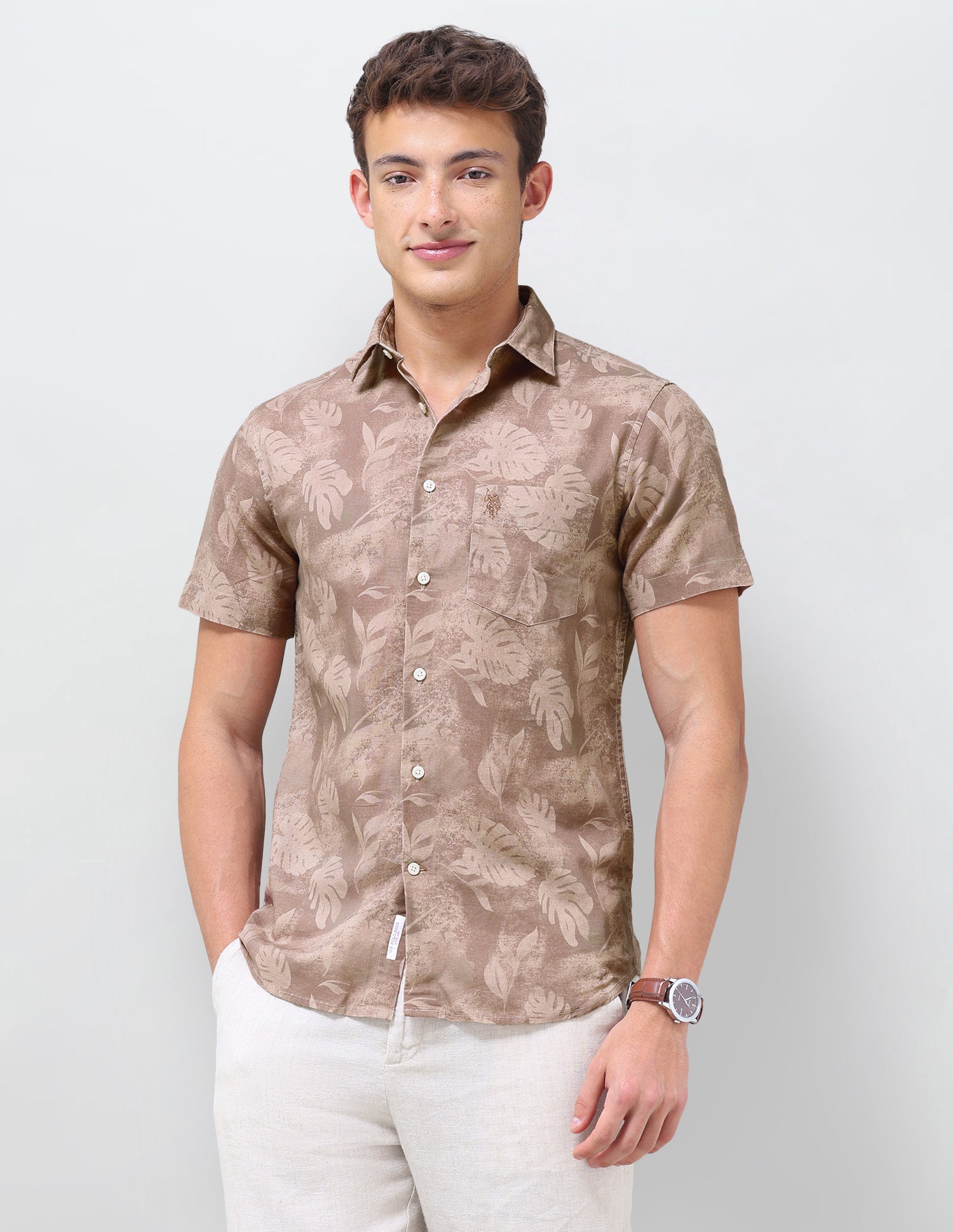 Tropical Printed Regular Fit Shirt