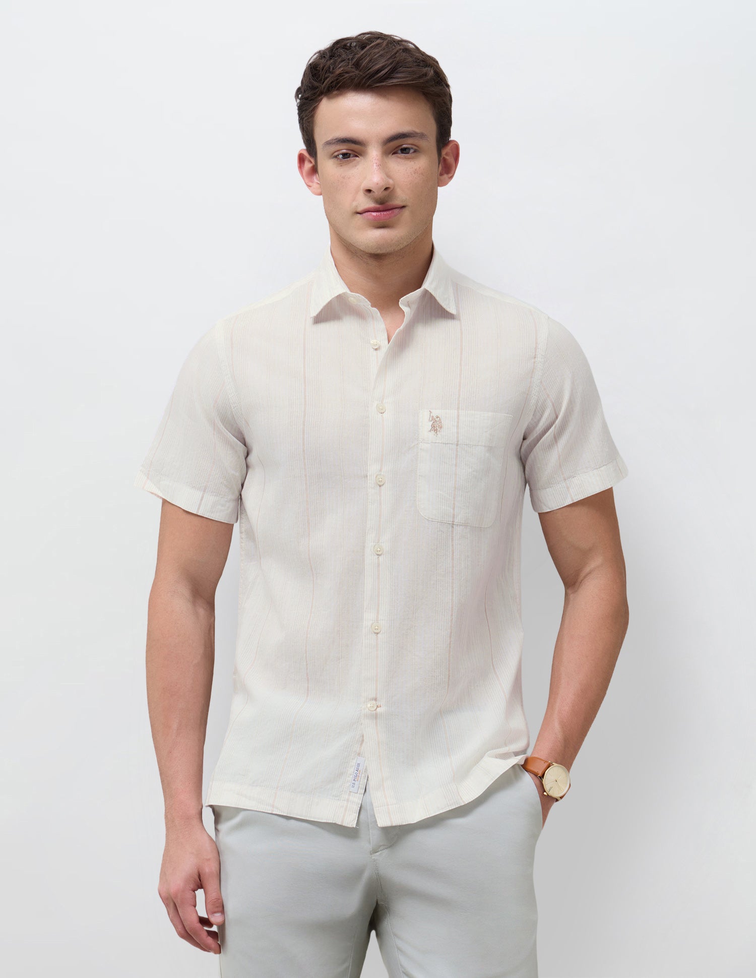Vertical Striped Regular Fit Shirt