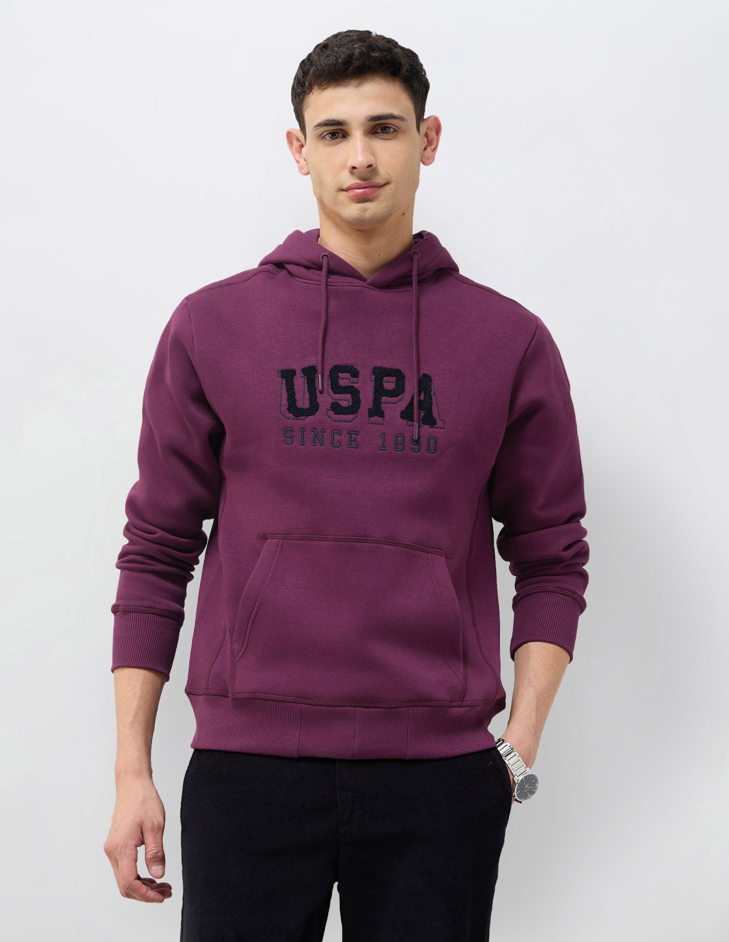 Brand Embroidered Regular Fit Sweatshirt