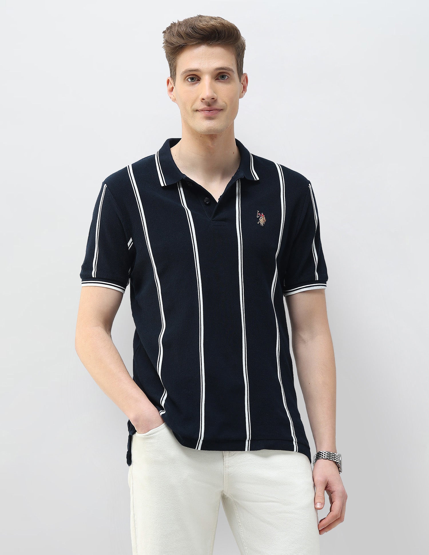 Motel On The Coast Muscle Fit Polo Shirt