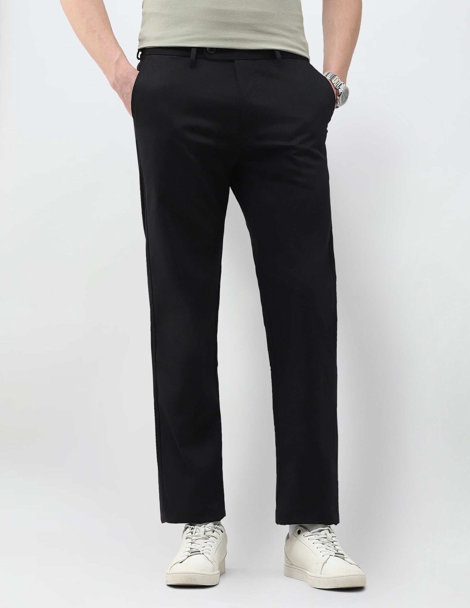 Riley Straight Fit Twill Trousers