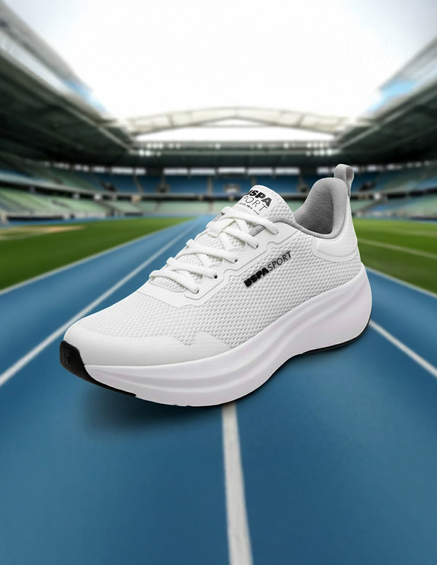 Men White Blaze Uspa Sport Sneakers