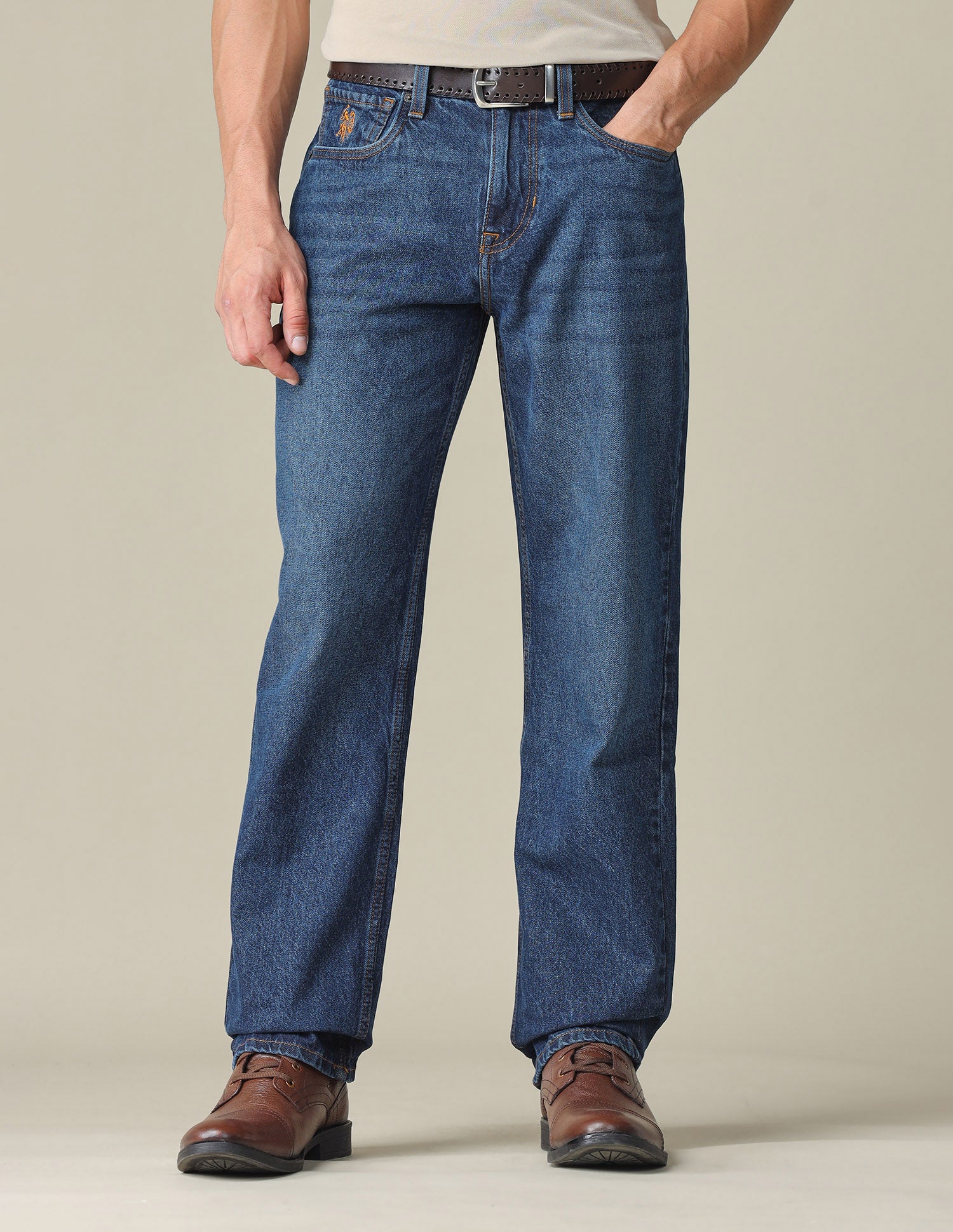 Shawn Relaxed Fit Blue Jeans