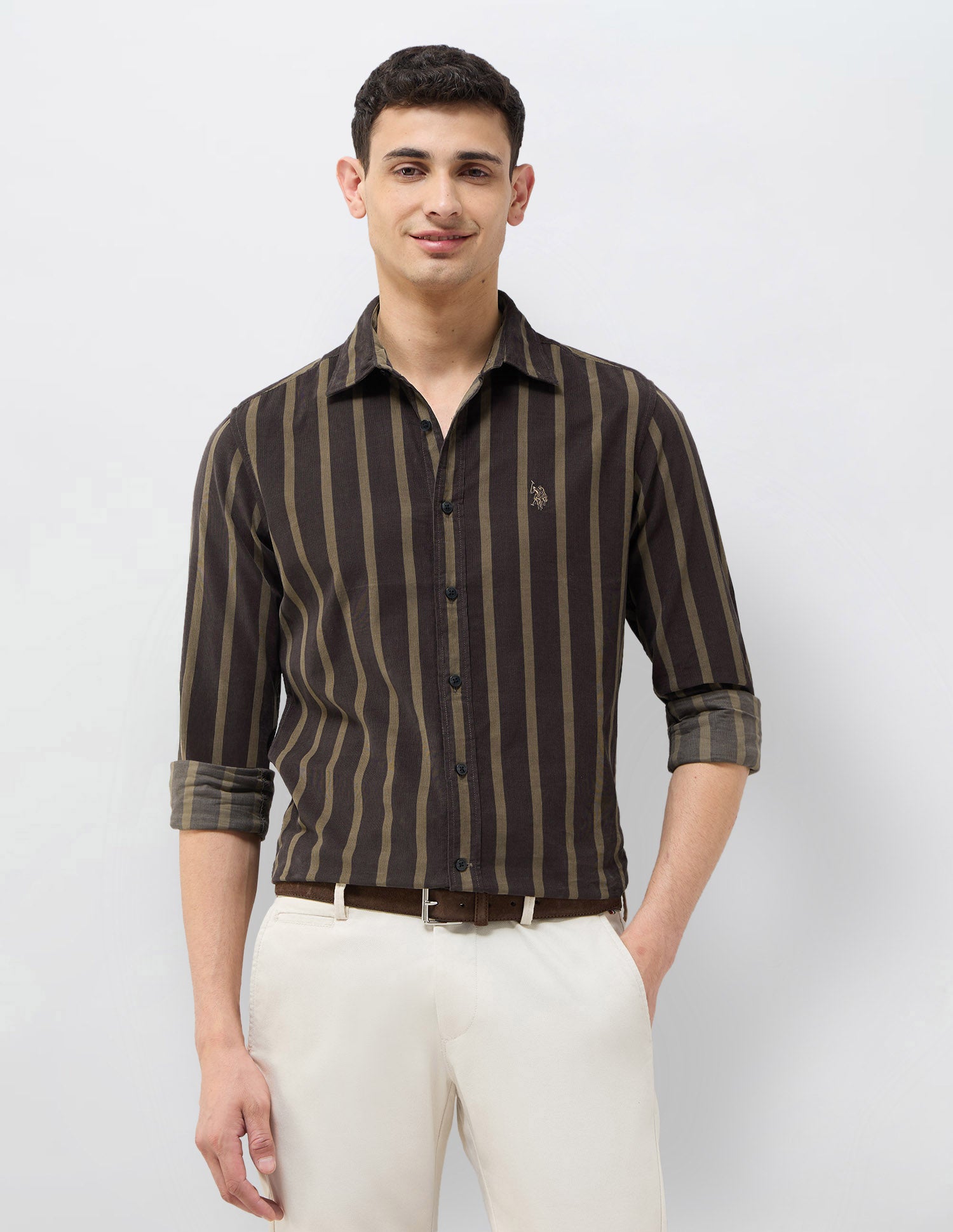 Corduroy Vertical Striped Shirt
