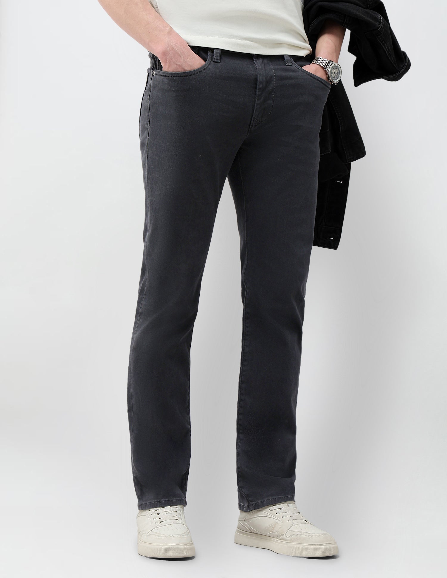 Mid Rise Harold Slim Straight Fit Jeans