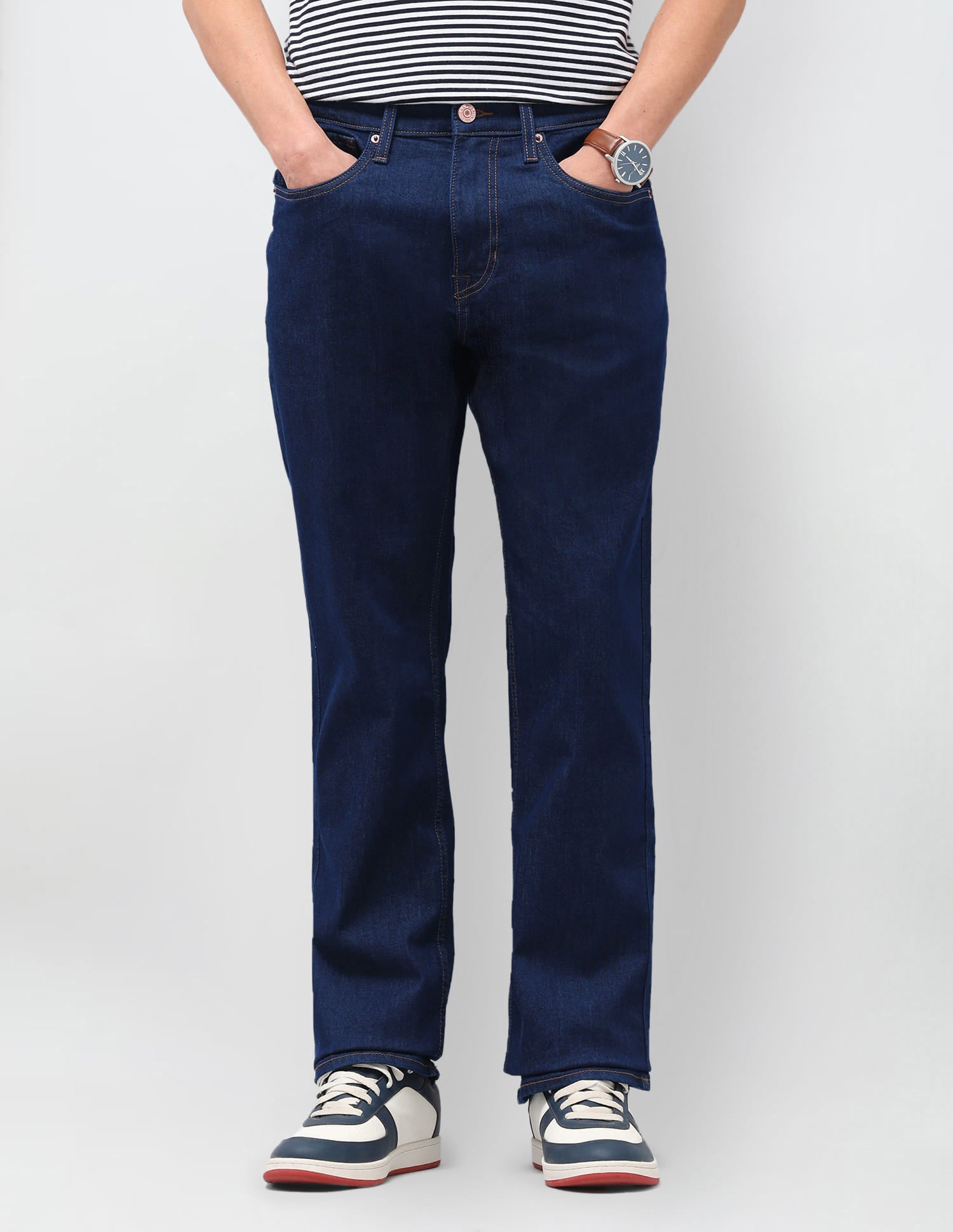 Solid Bootcut Jeans Blue - U.S. Polo Assn. India | Large