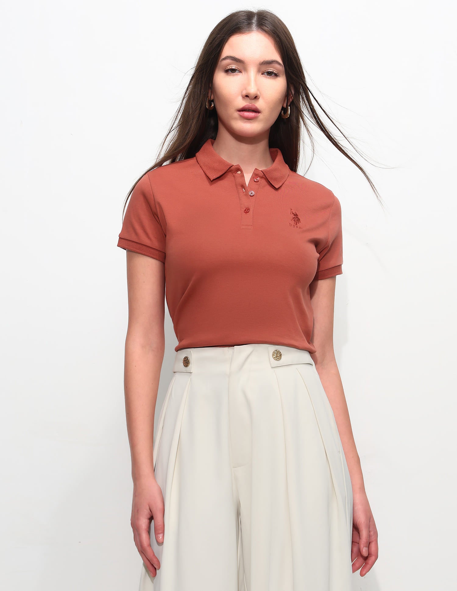 Regular Fit Solid Polo Shirt