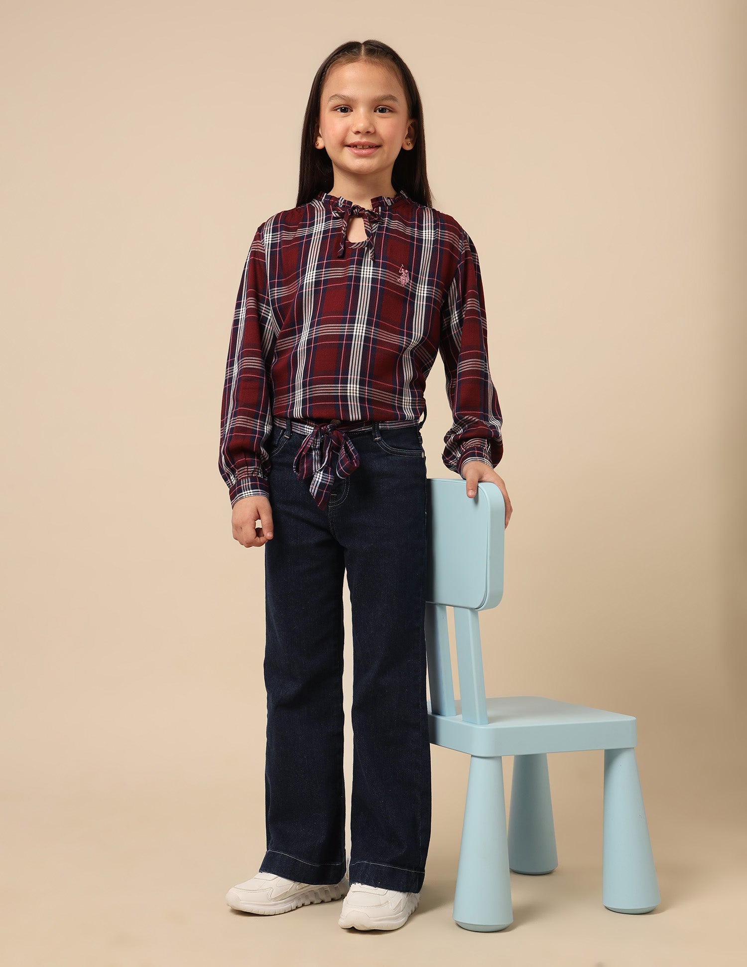 Girls Bootcut Mid Rise Jeans