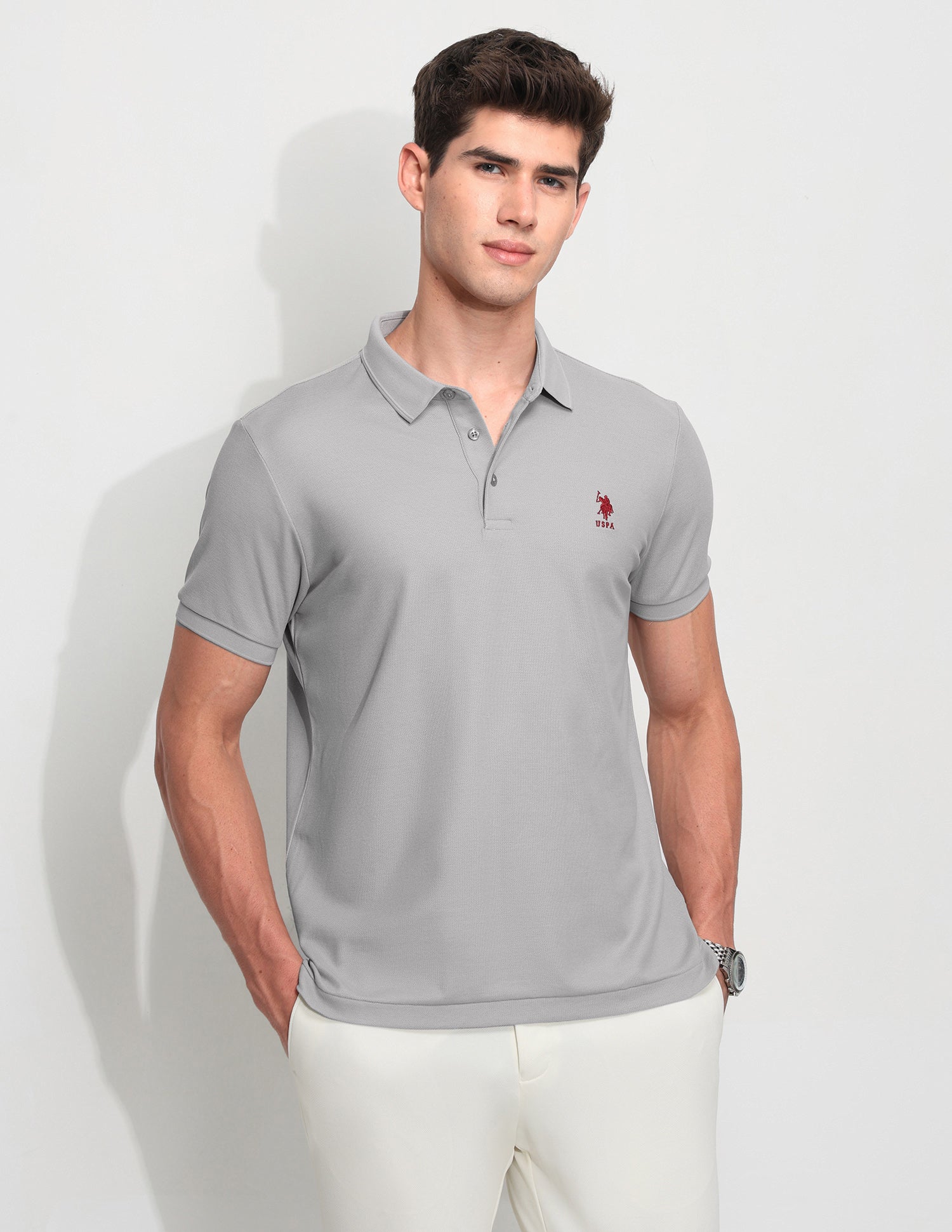 Solid Slim Fit Polo Shirt