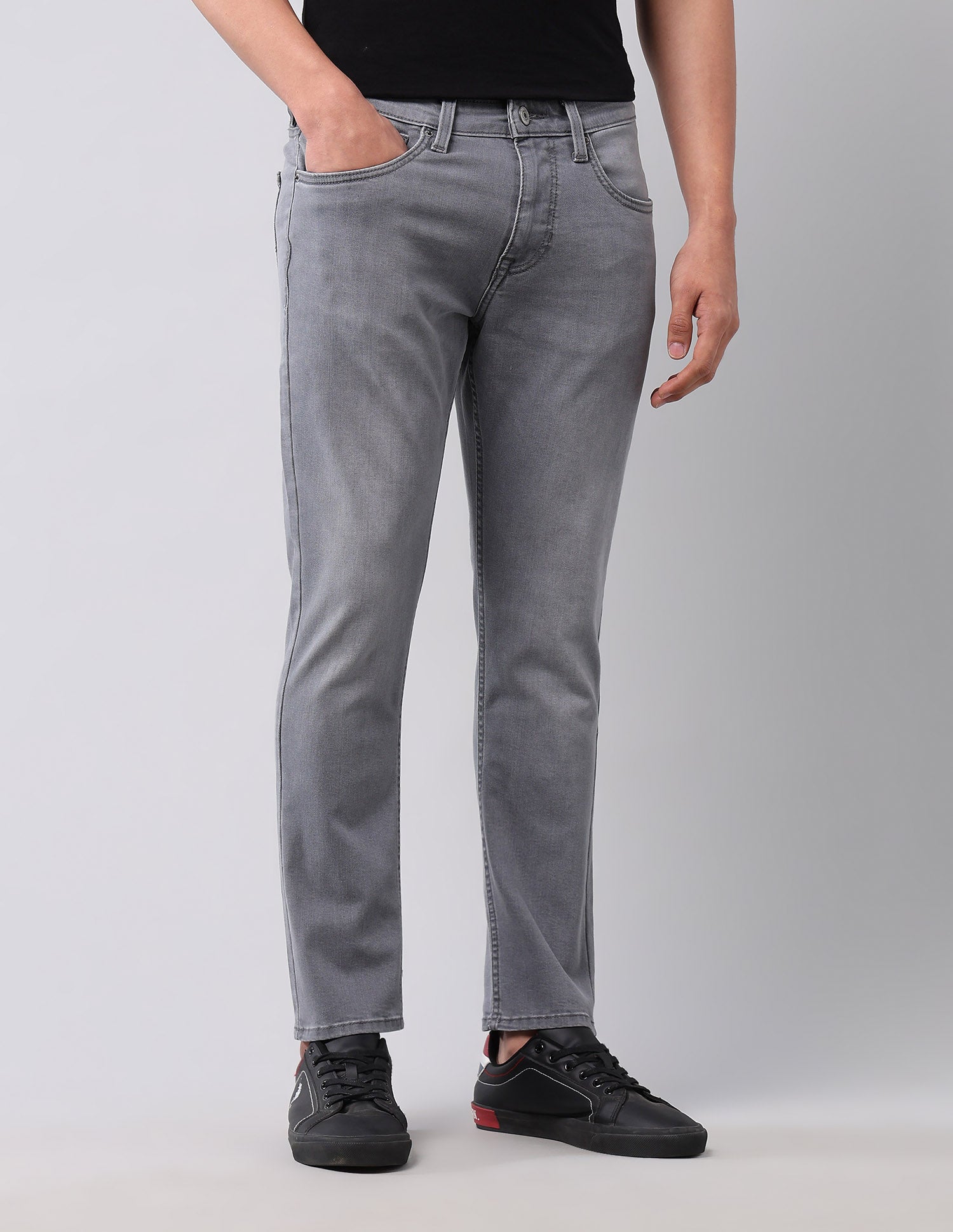 Henry Tapered Fit Grey Jeans Grey - U.S. Polo Assn. India | Large
