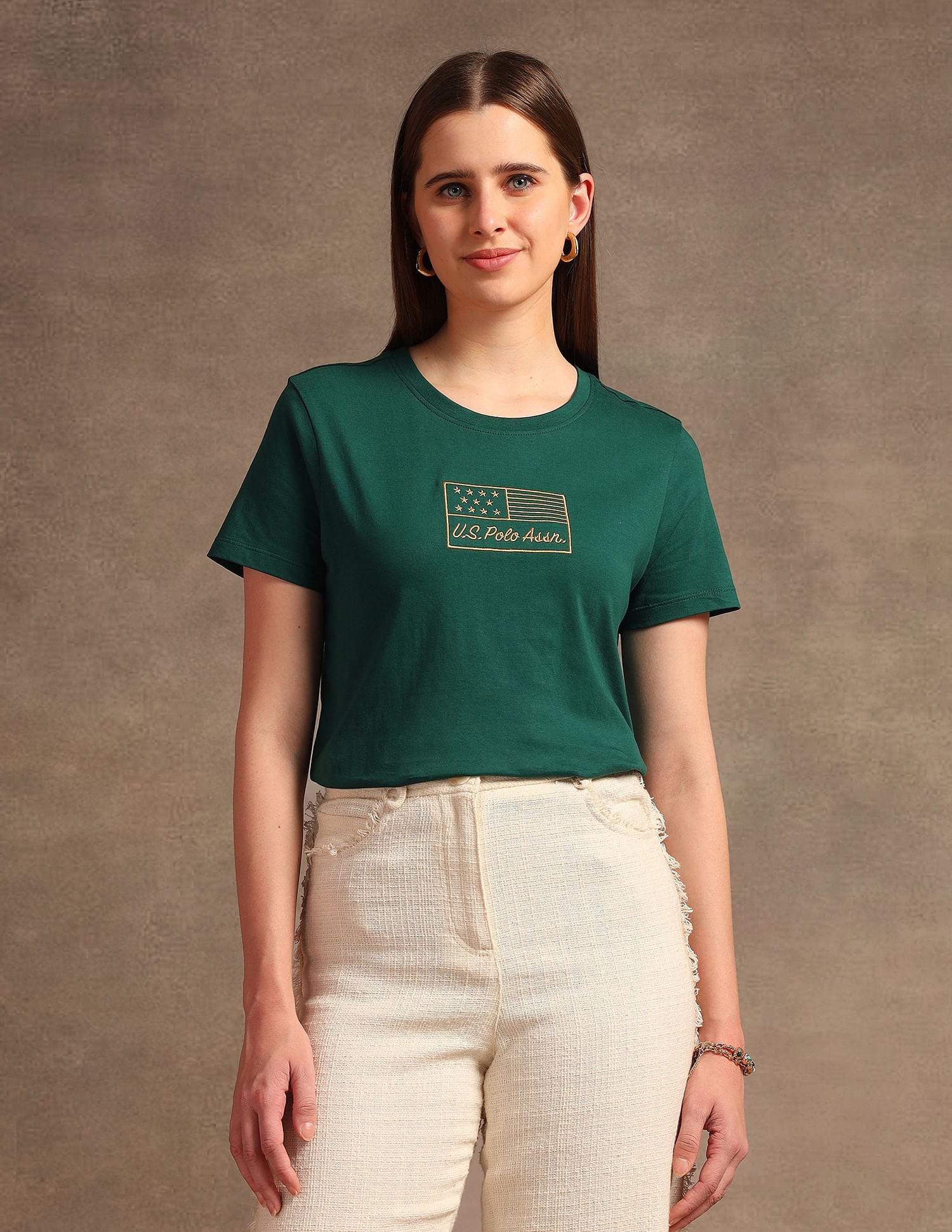 Regular Fit Solid T-Shirt