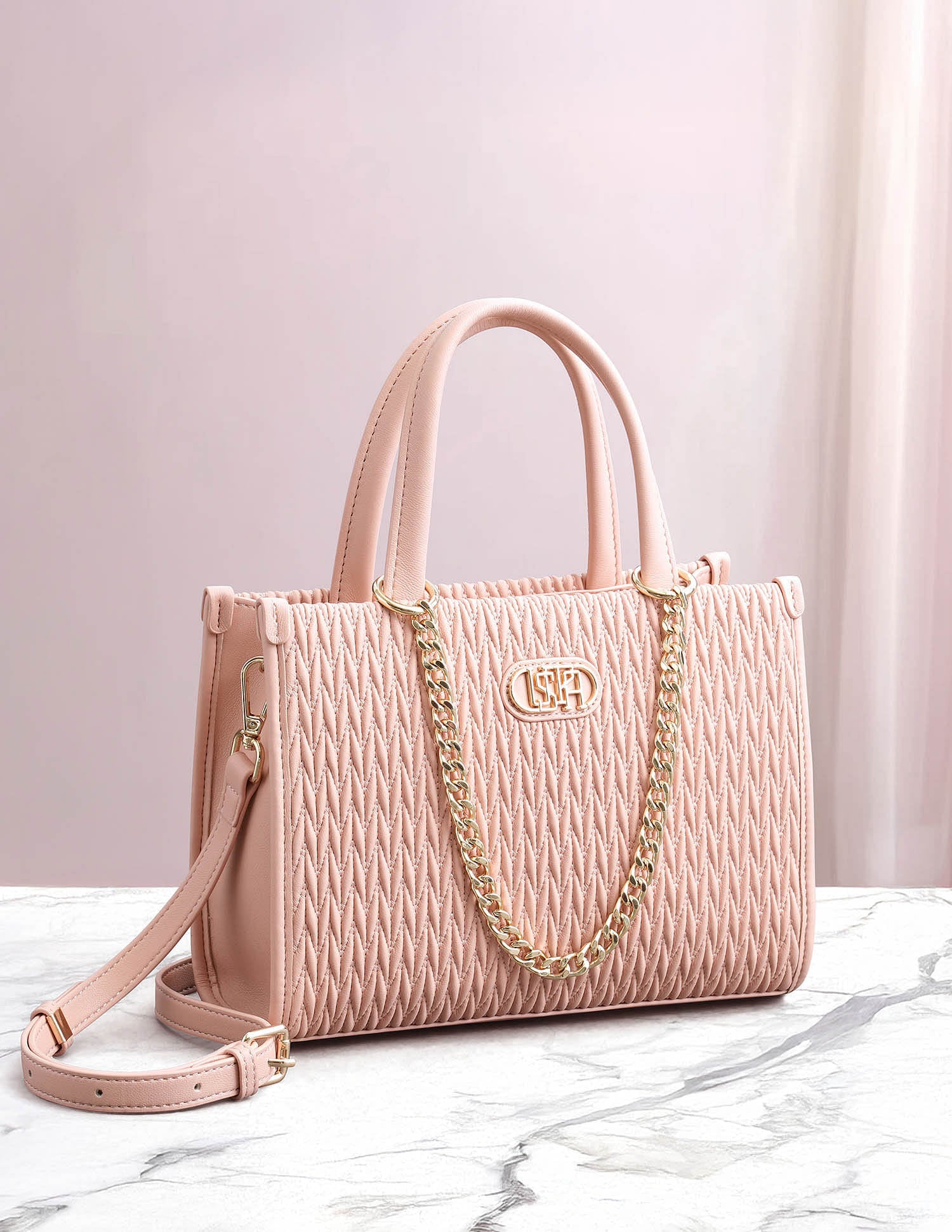 Chloe 2.0 Textured Satchel Bag
