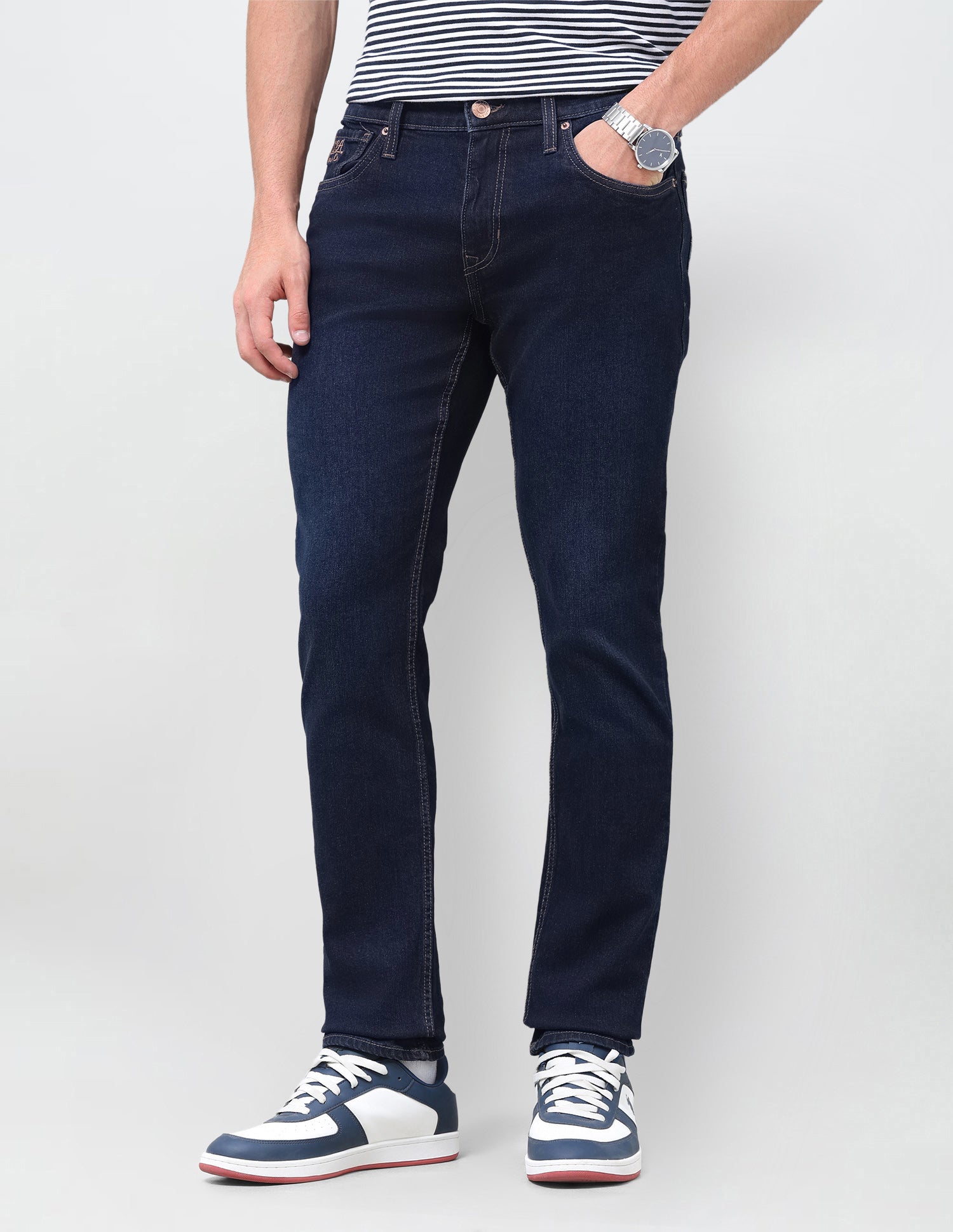 Brandon Slim-Tapered Fit Blue Jeans
