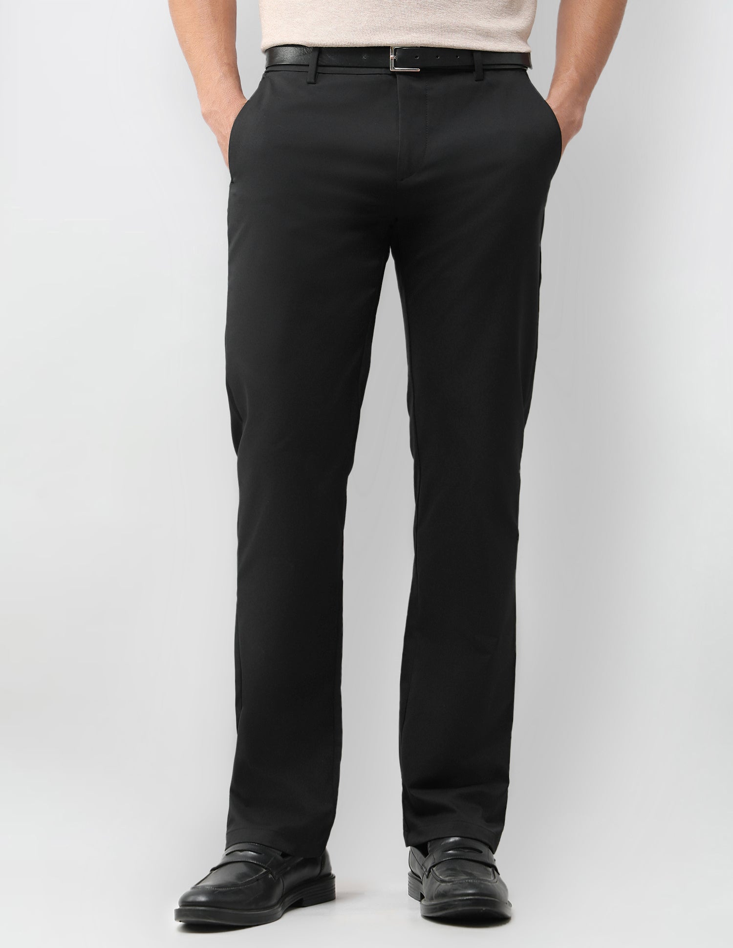 Mid Rise Riley Straight Fit Trousers
