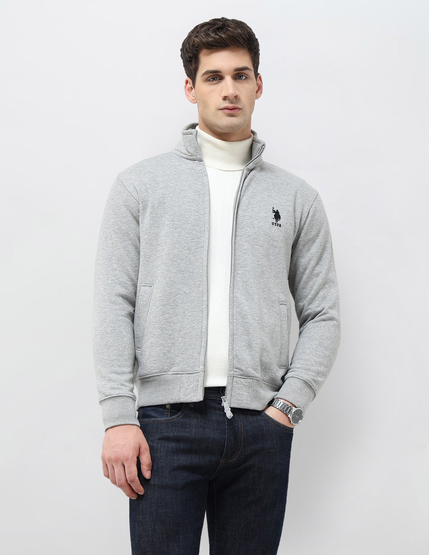 Heathered Regular Fit Sweatshirt