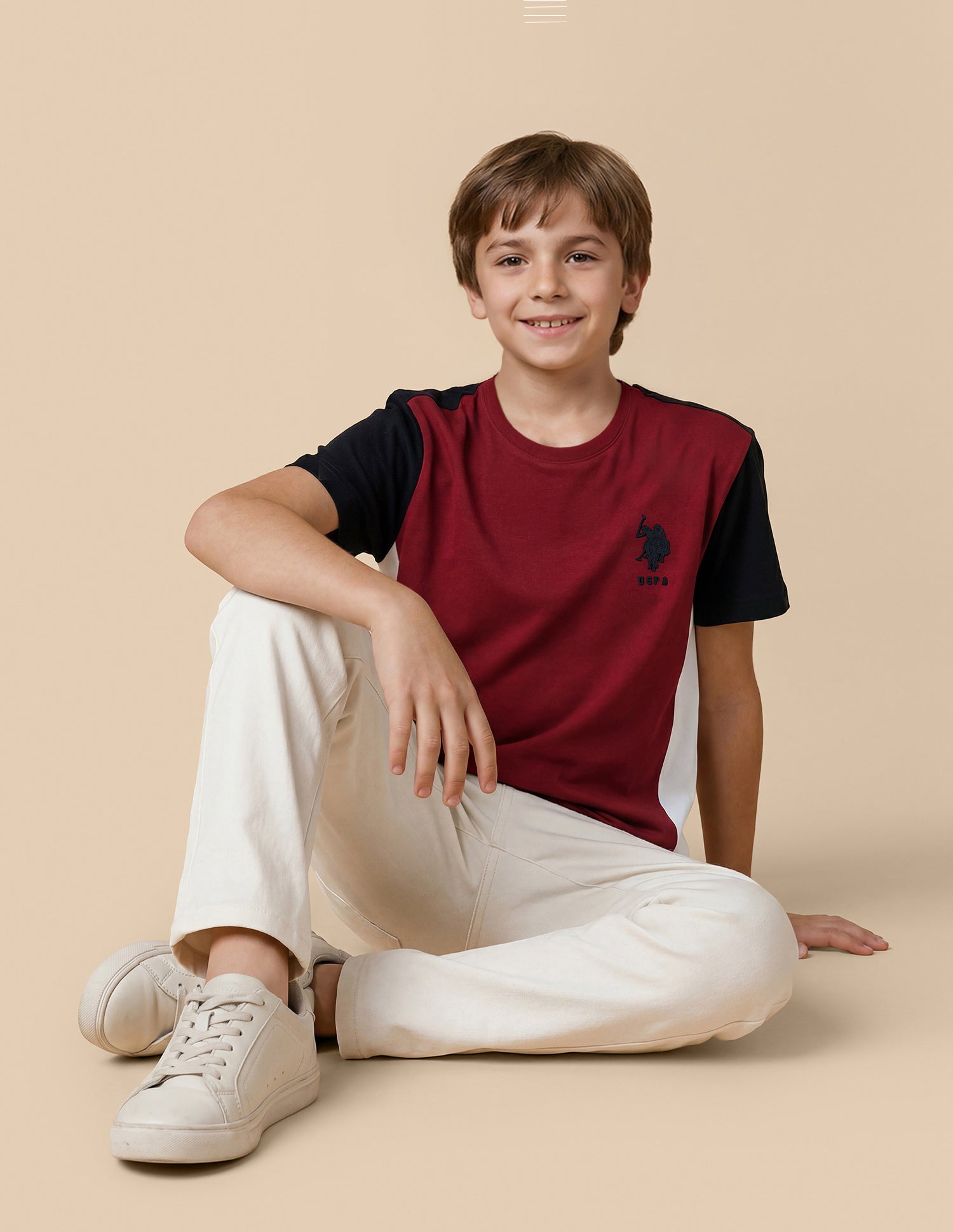 Colour Blocked Regular Fit T-Shirt