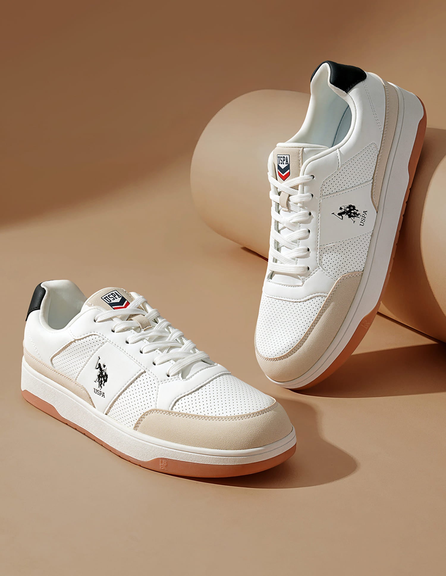 Men Colour Blocked Simon 2.0 Sneakers White - U.S. Polo Assn. India | Large