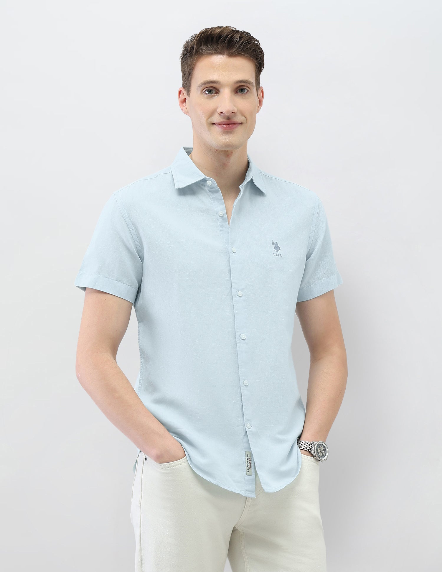 Solid Motel On The Coast Regular Fit Shirt