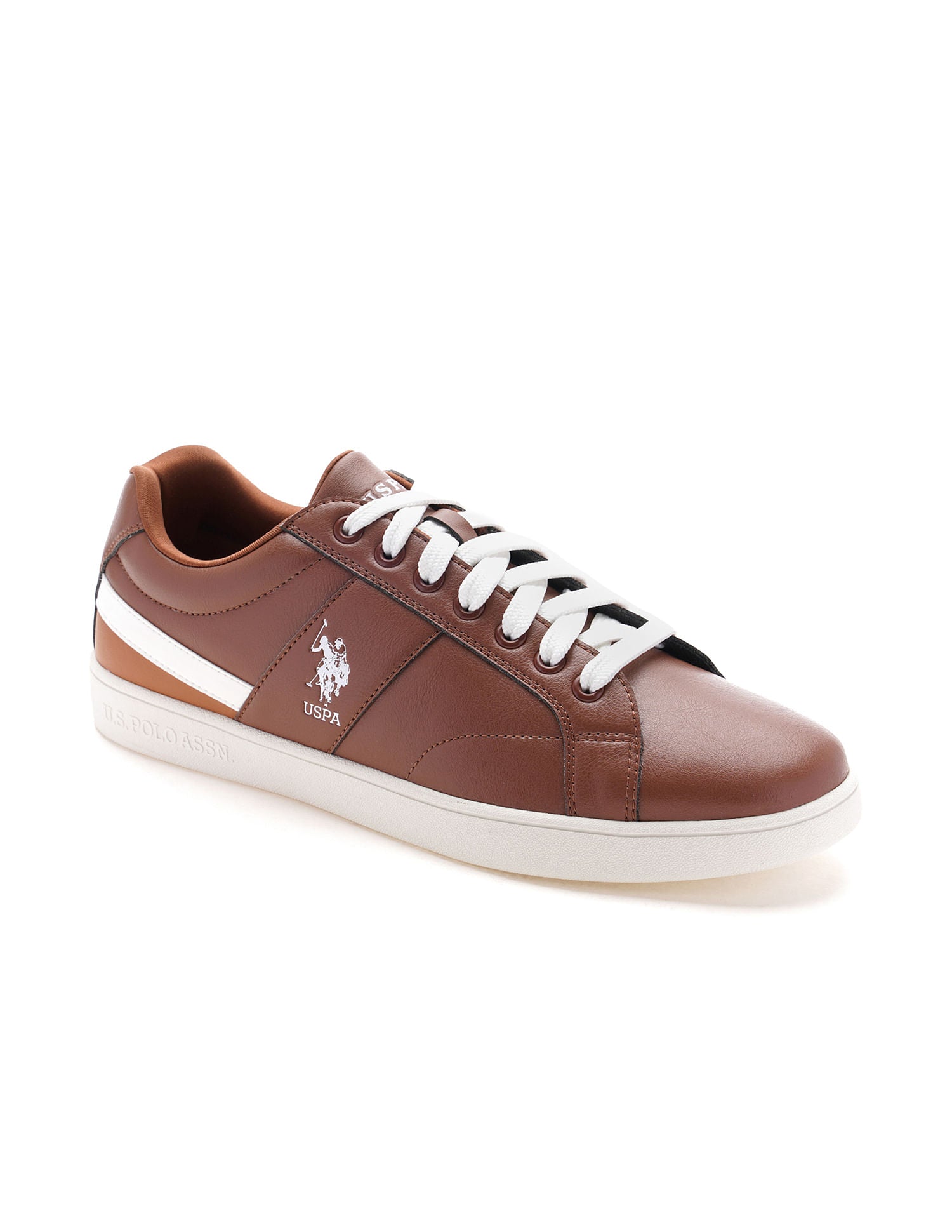 Men Solid Salvin 2.0 Sneakers Brown - U.S. POLO ASSN. | Large