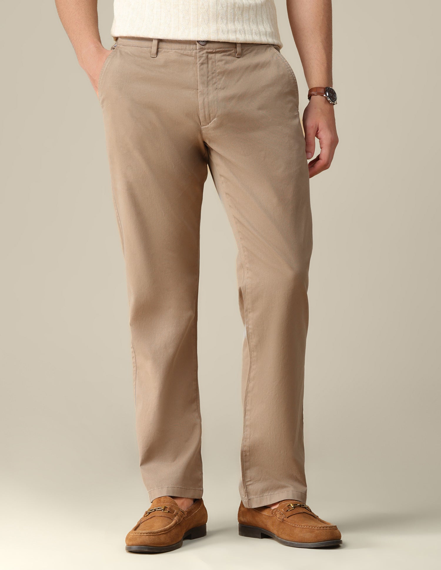 Riley straight fit Twill Trousers