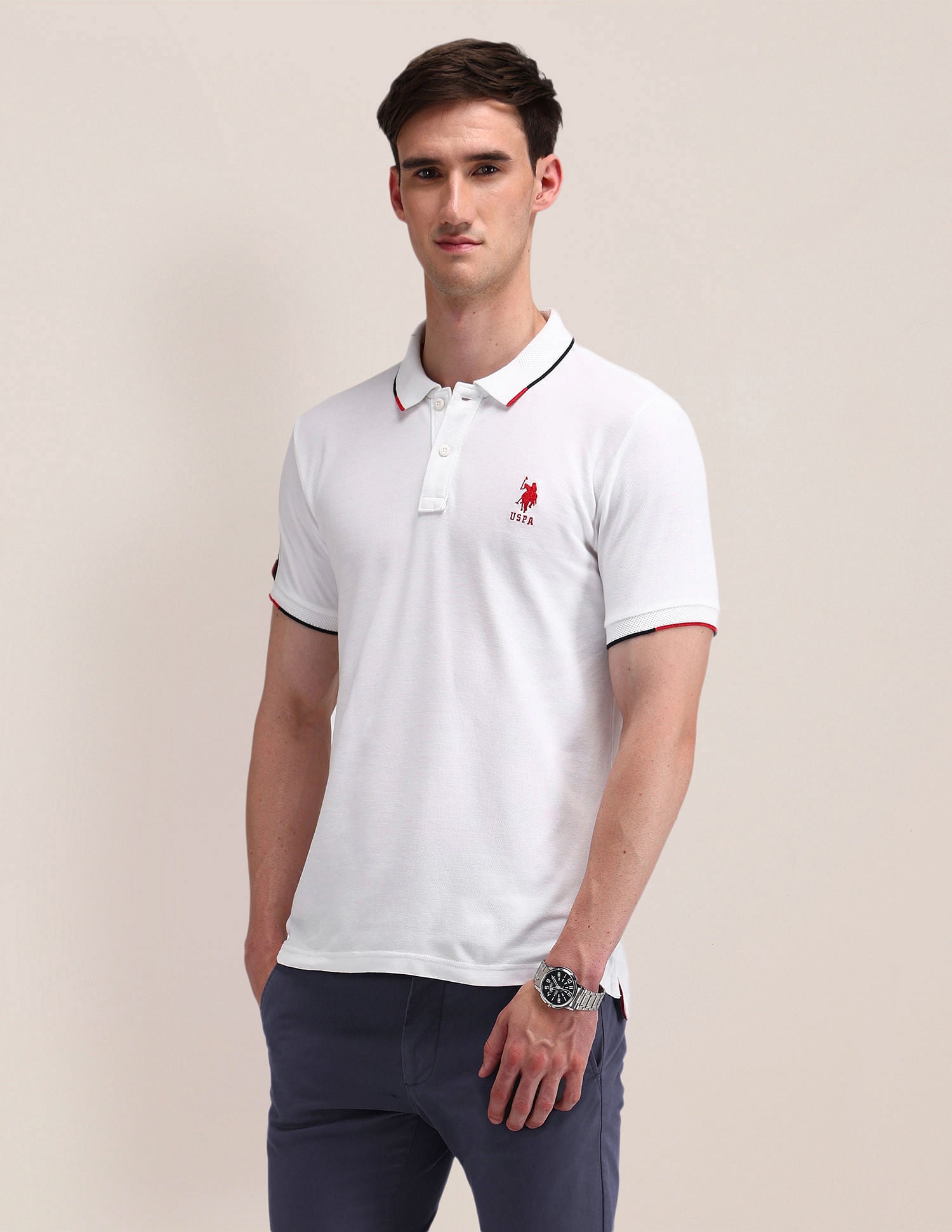 Slim Fit Solid Polo Shirt