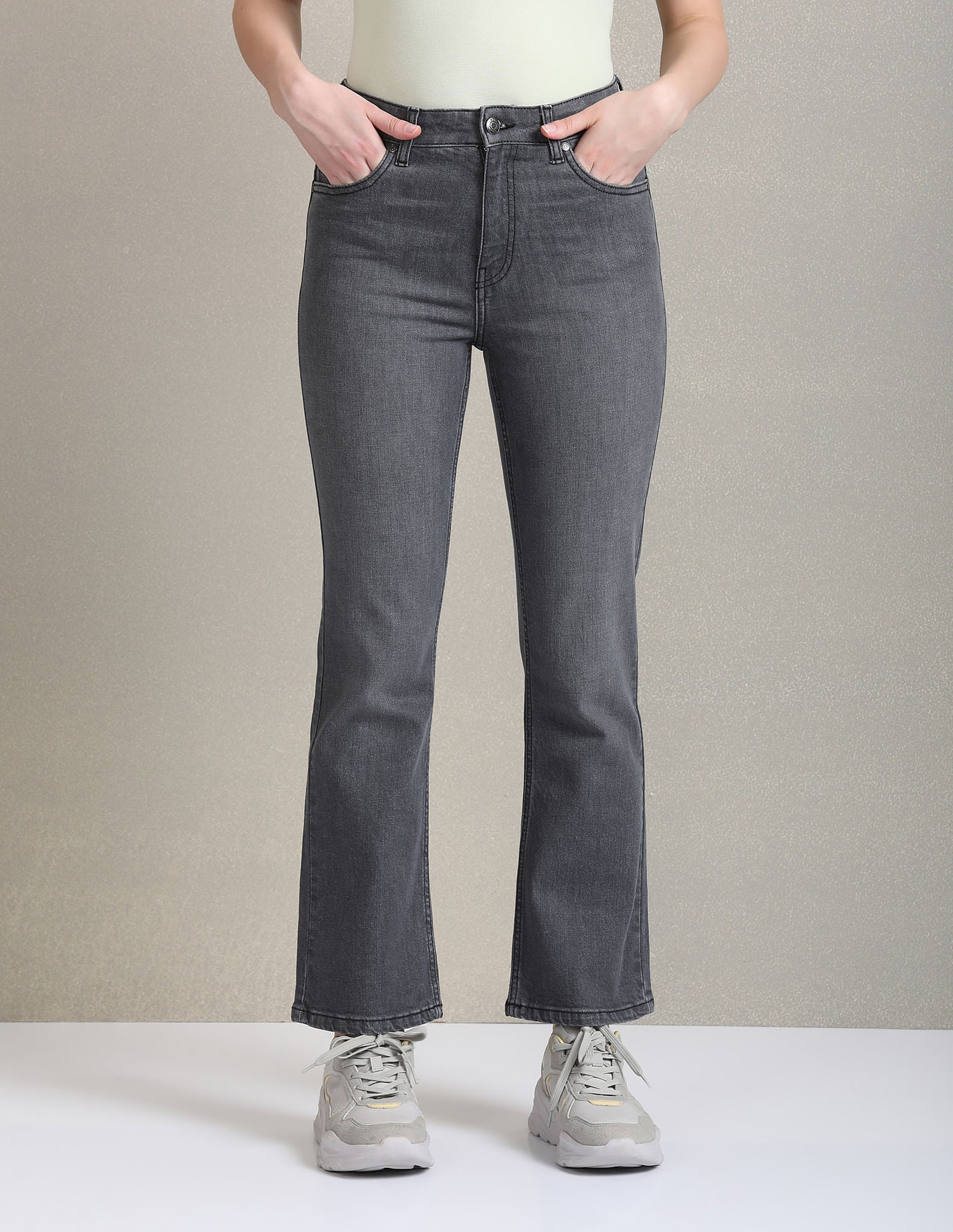Boot Cut Fit Grey Jeans Grey - U.S. Polo Assn. India | Large