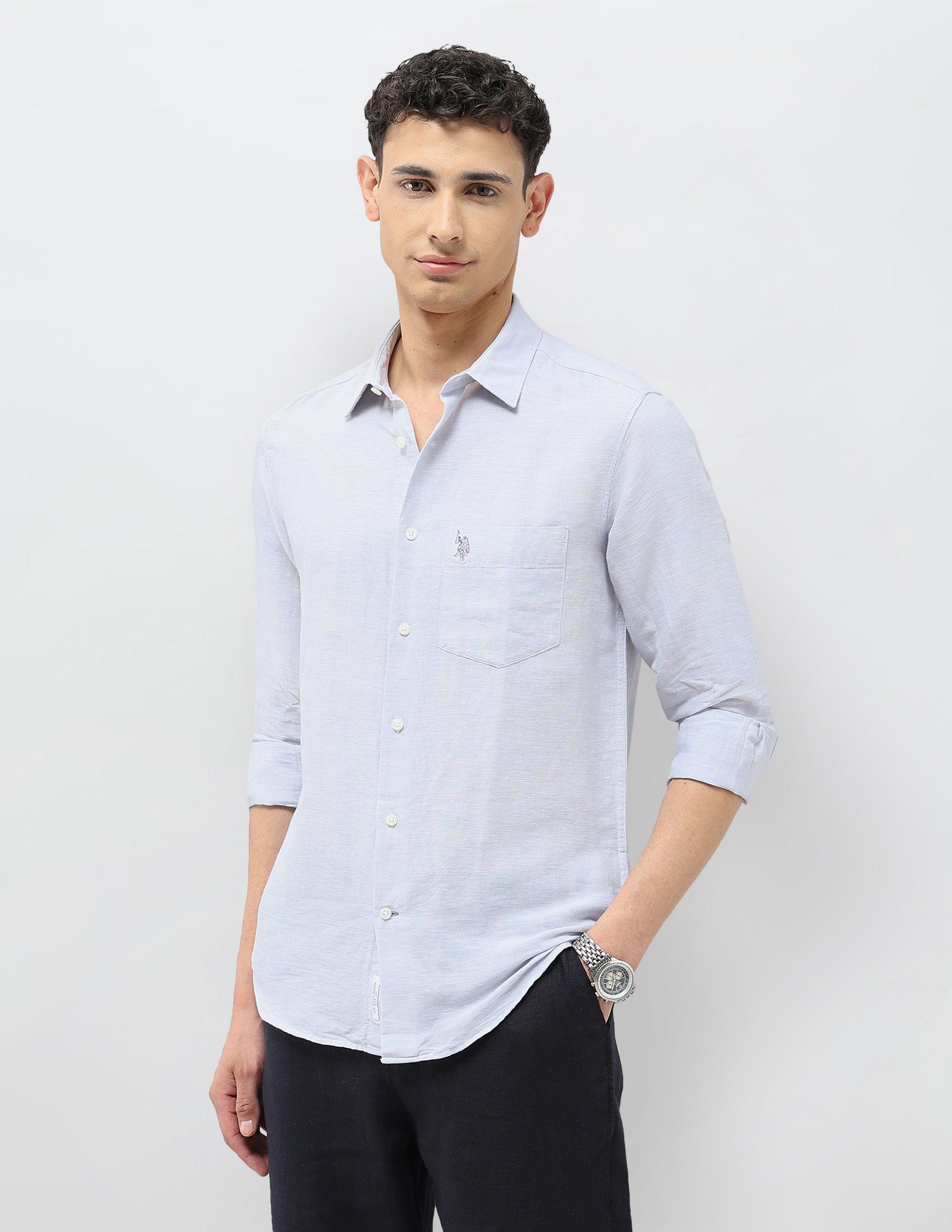 Tailored Fit Solid Shirt