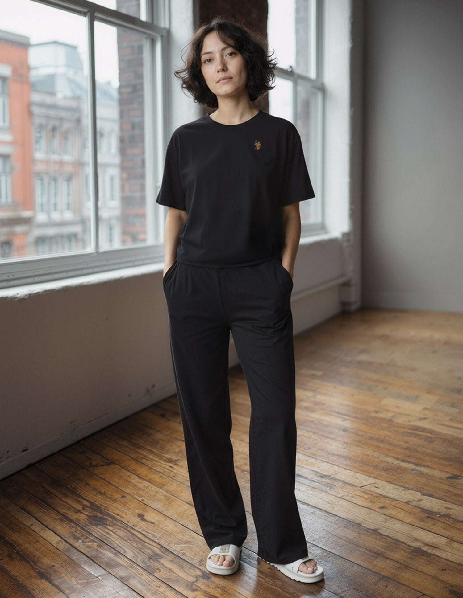 High-Rise Wide Leg Lounge Pants