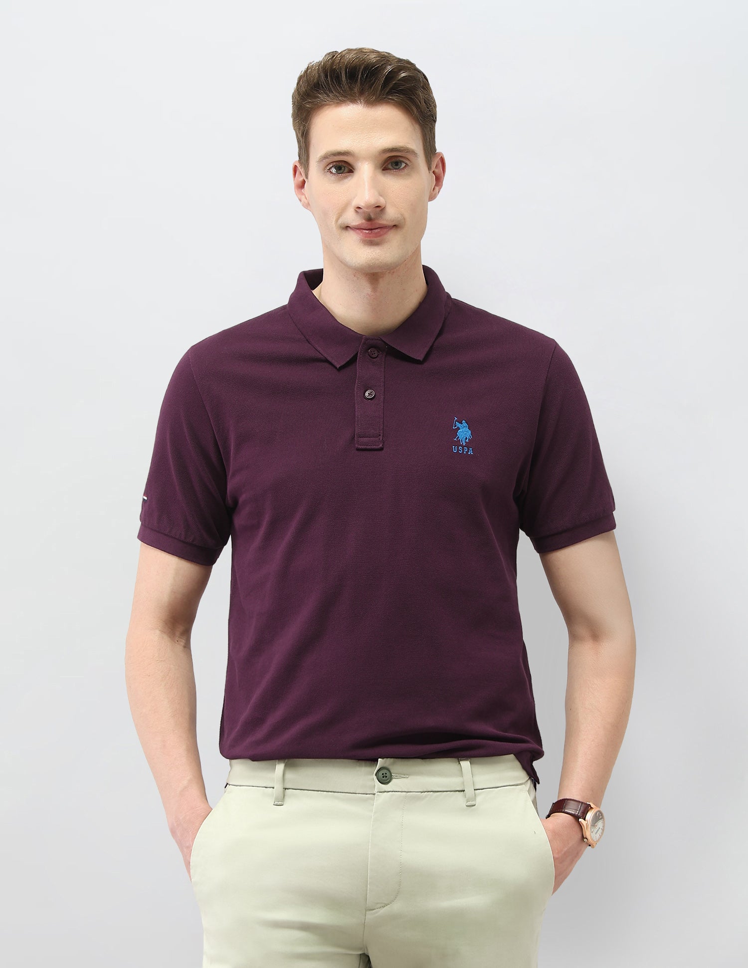 Solid Slim Fit Polo Shirt