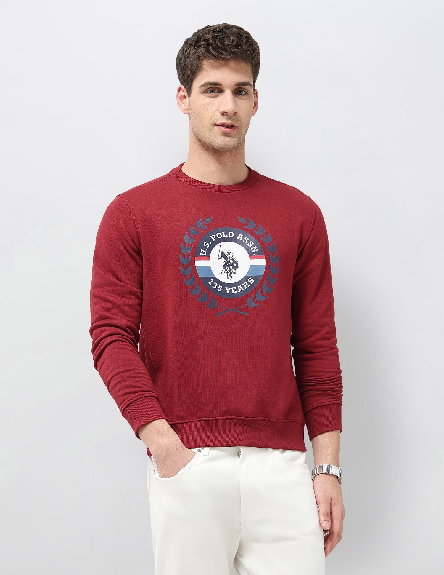 Graphic Brand Printed Regular Fit Sweatshirt