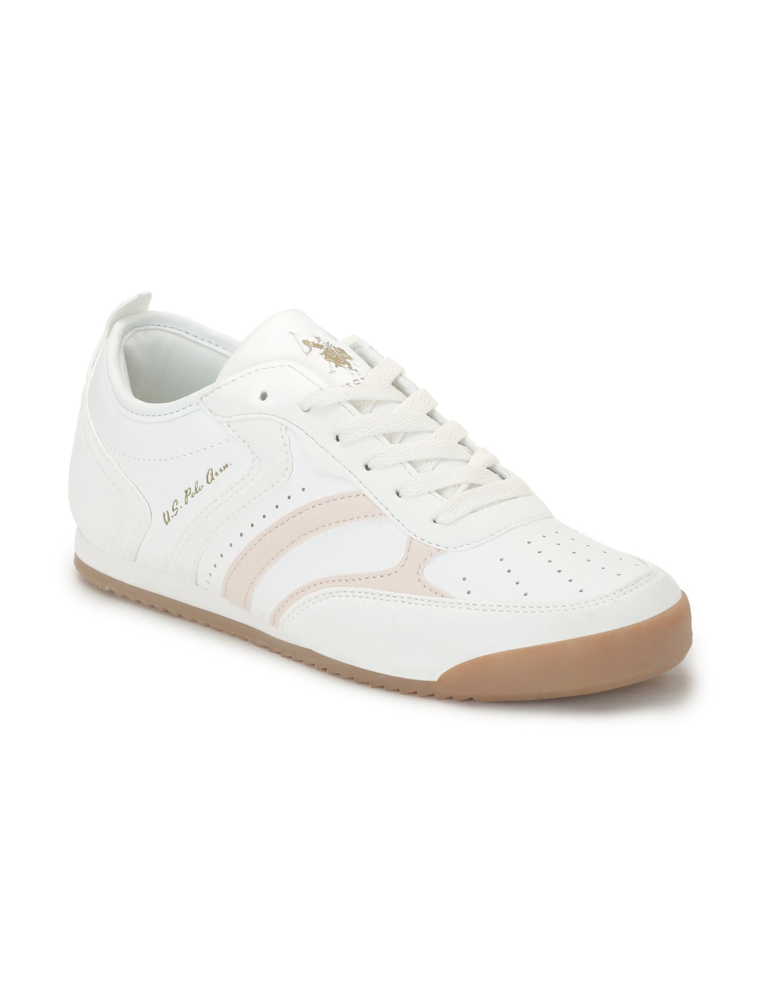 U.S. Polo Assn. Women Bianca  Lace-Ups Round Toe Sneakers